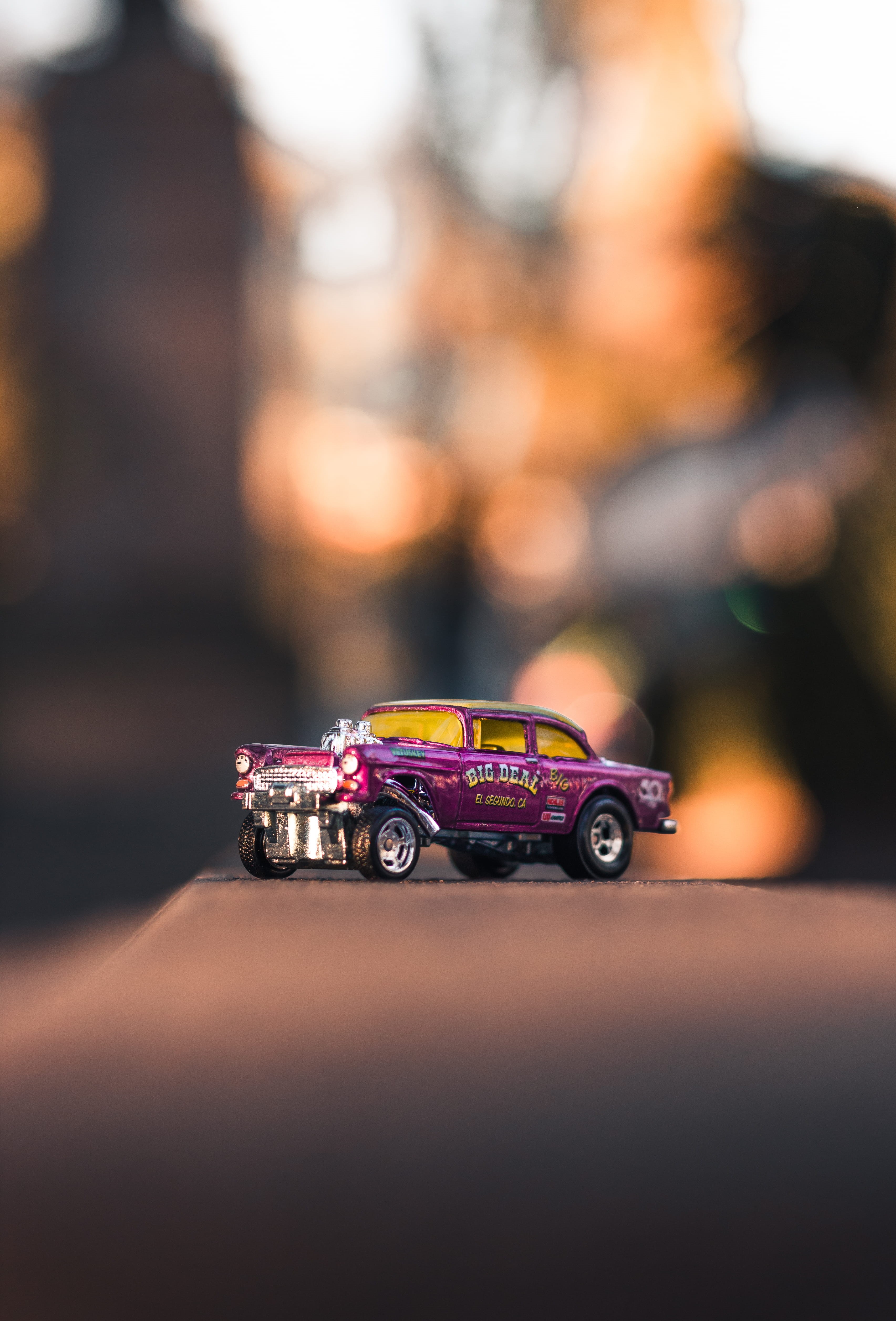 mode of transportation, day, car, purple, race car, no people, sports car, close-up, creativity, transport, person, table, toy car, human, wheel, toy, tire, Phone HD Wallpaper