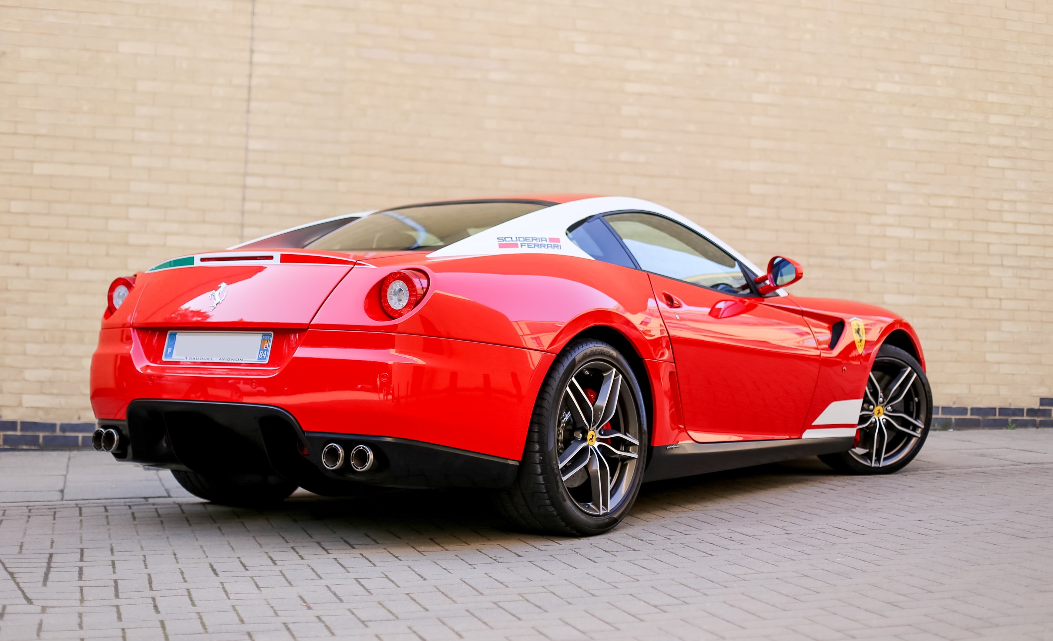 no people, motor vehicle, ferrari, concrete, vintage car, technology, car, transport, outdoors, wealth, expensive, retro styled, land vehicle, 2K, shiny, HD Wallpaper