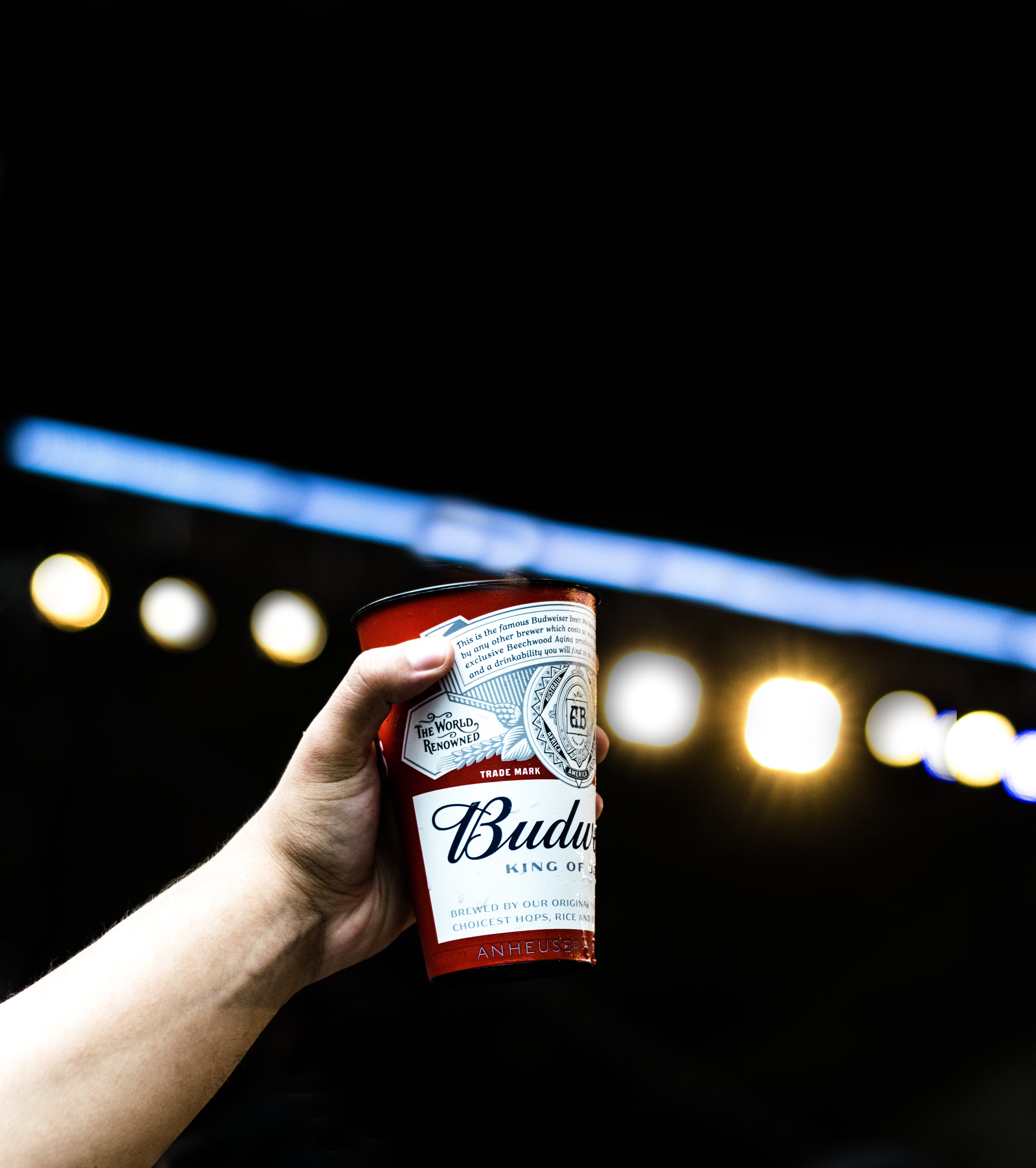 hand, text, economy, finger, holding, indoors, human body part, liquor, beer, message, budweiser, finance, human hand, human finger, alcoholic beverage, Phone HD Wallpaper