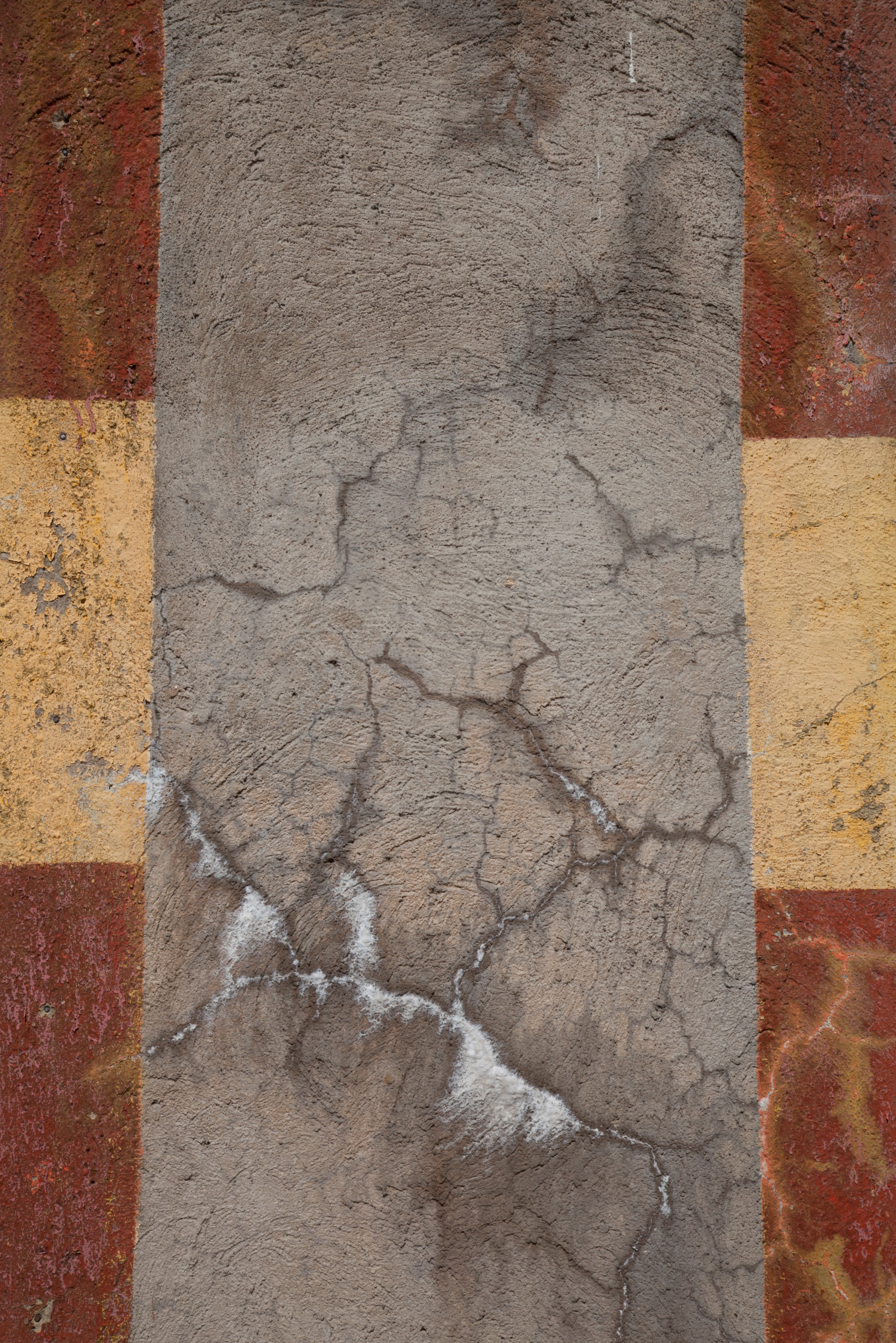 ruin, aged, stripes, architecture, texture, fragile, outdoors, built structure, textured, full frame, hard, pattern, shapes, mural, red, backgrounds, art and craft, Phone HD Wallpaper