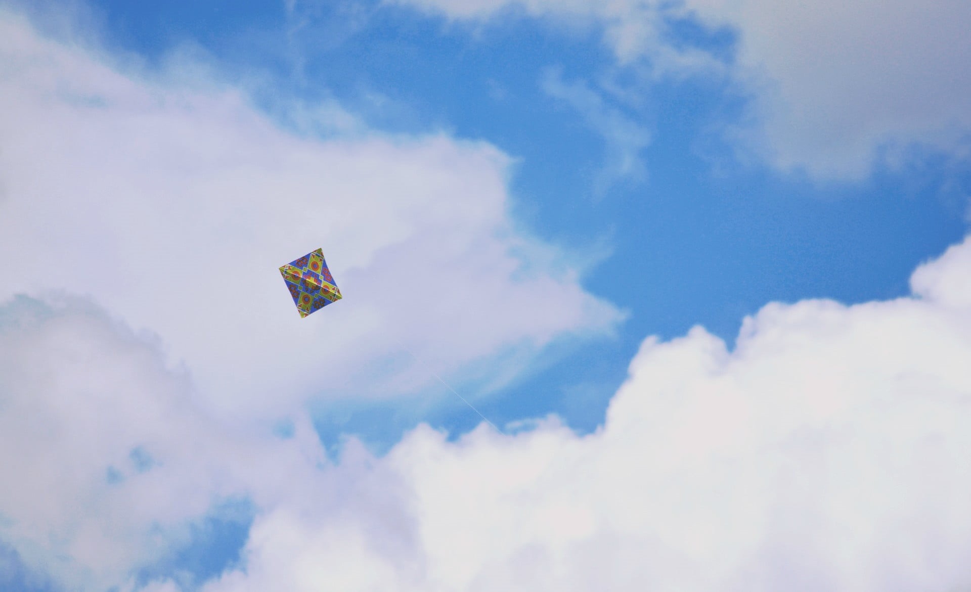 nature, flag, photography, low angle view, wind, environment, no people, sport, 1080P, flying, motion, beauty in nature, sky, blue, outdoors, day, kite - toy, HD Wallpaper