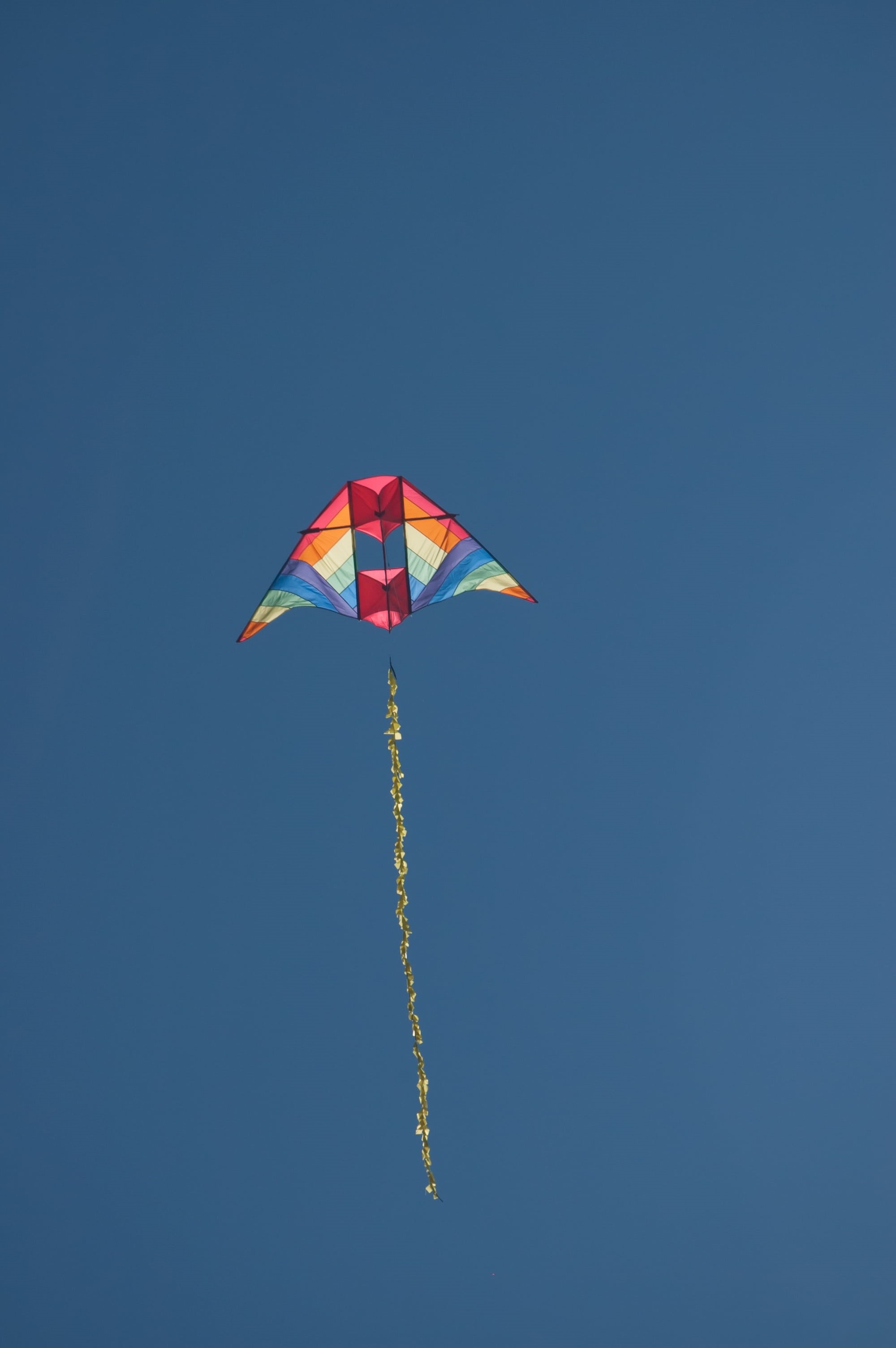 mid-air, fly, motion, low angle view, sunny, blue, sky, no people, kite, wind, flying, autumn, kite - toy, copy space, environment, nature, fall, sunlight, Phone HD Wallpaper