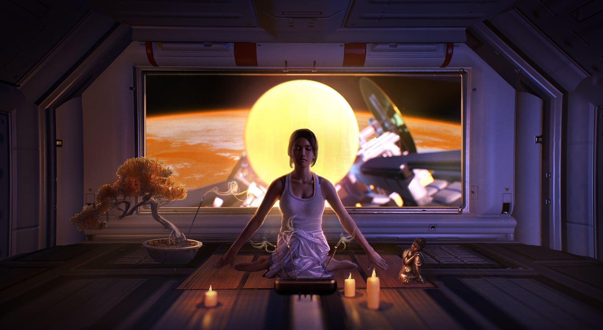childhood, girls, casual clothing, scifi, rear view, lifestyles, real people, Other Games, Space, people, 1080P, men, arts culture and entertainment, wood, HD Wallpaper