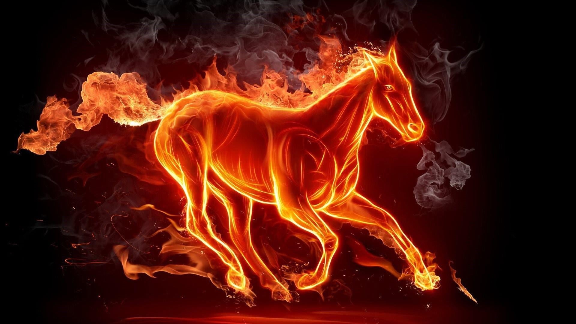 digital art, black background, blurred motion, heat - temperature, communication, no people, artwork, fire - natural phenomenon, yellow, inferno, 1080P, HD Wallpaper