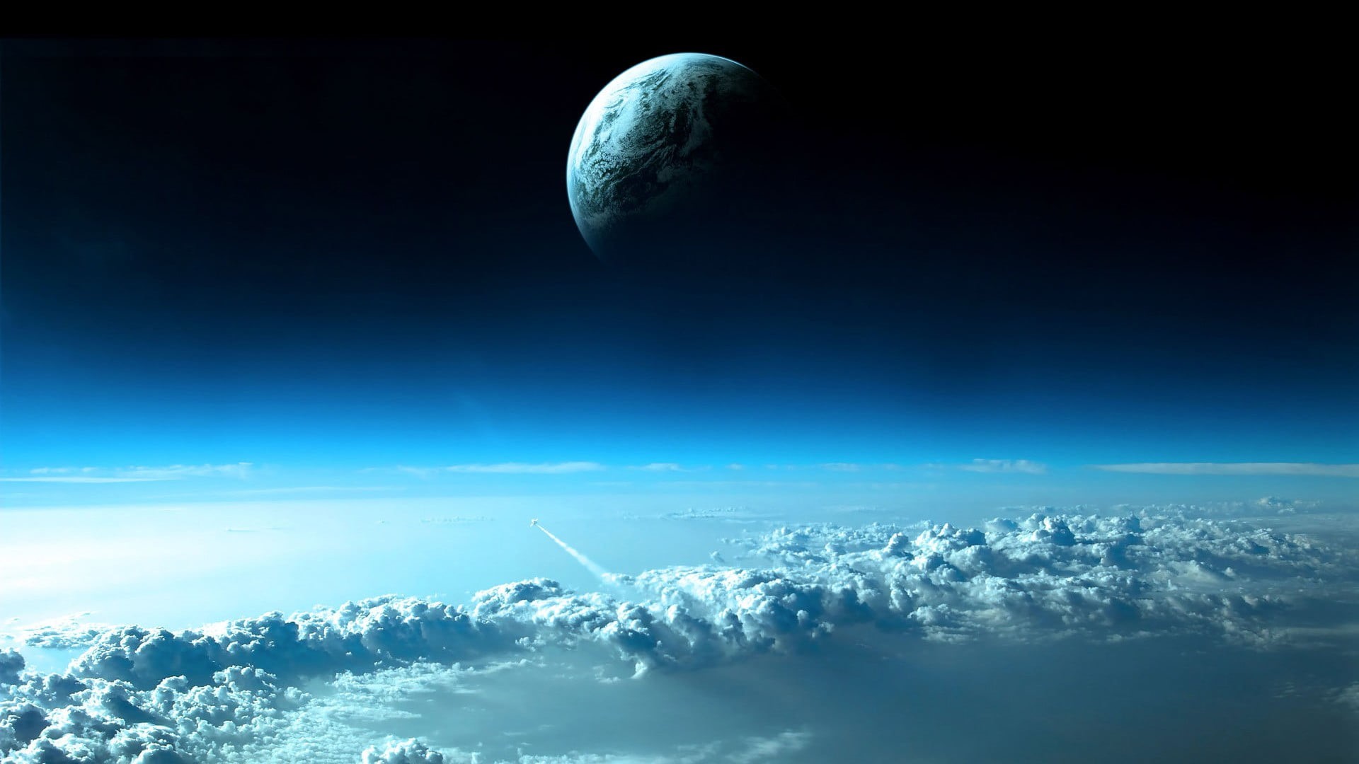 planet earth, space, transportation, futuristic, beauty in nature, planet - space, galaxy, no people, science fiction, space exploration, environment, digital art, HD Wallpaper