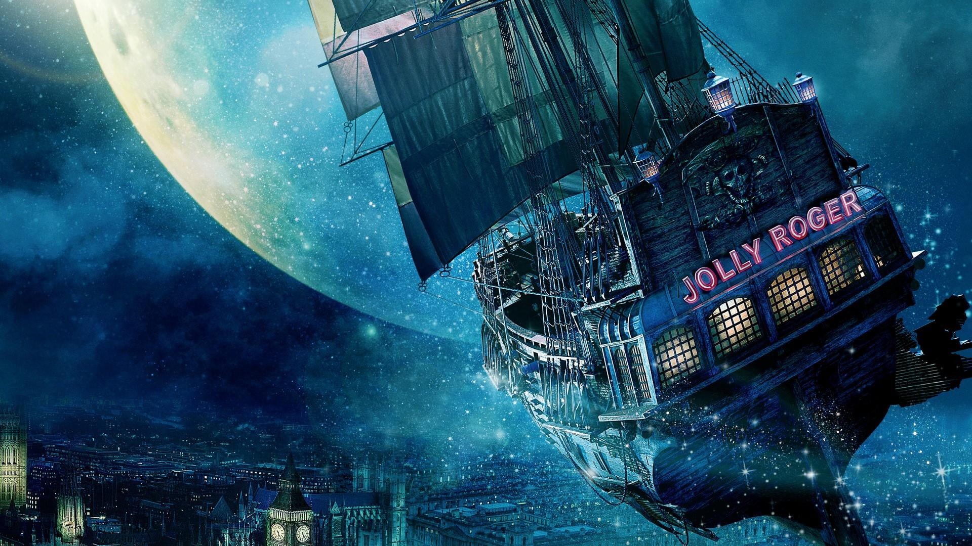 travel, panoramic, special effects, fantasy, water, night, nature, nautical vessel, world, space, city, outdoors, mode of transportation, 1080P, transportation, HD Wallpaper