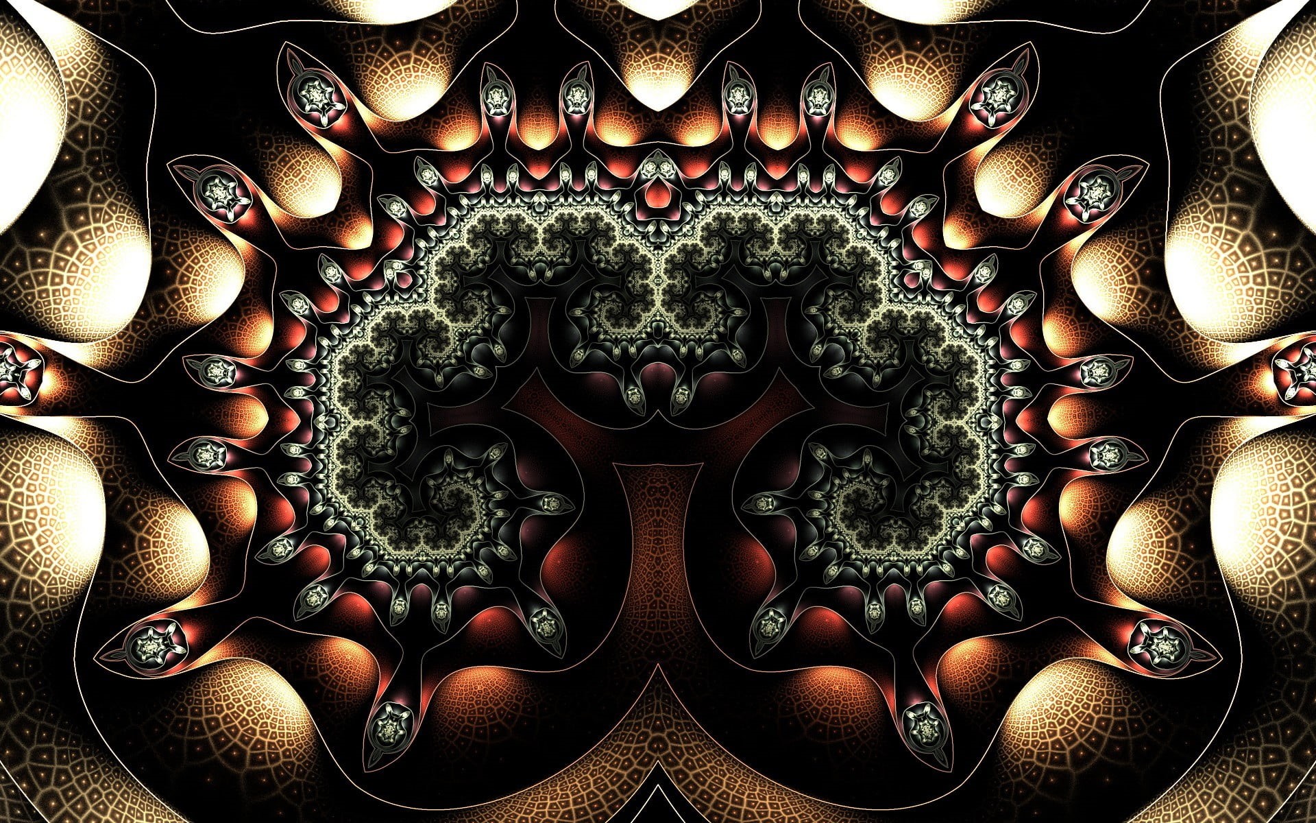art and craft, design, floral pattern, close-up, architecture, pattern, ornate, textile, brown, black, backgrounds, floral, belief, metal, body part, religion, HD Wallpaper