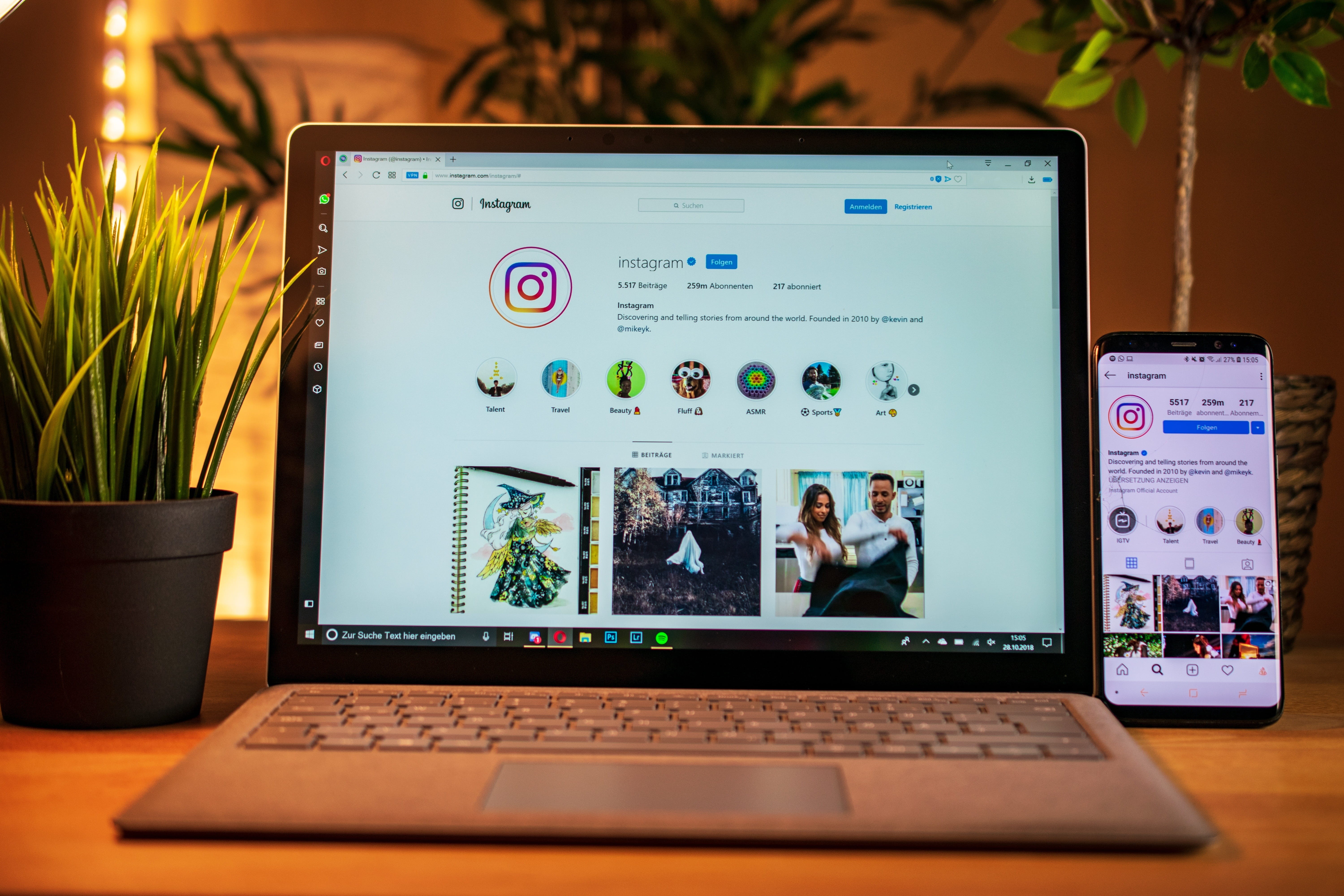desk, office, indoors, instagram icon, screen, social media, mobile phone, computer network, notebook, business, computer monitor, influencer, computer equipment, HD Wallpaper