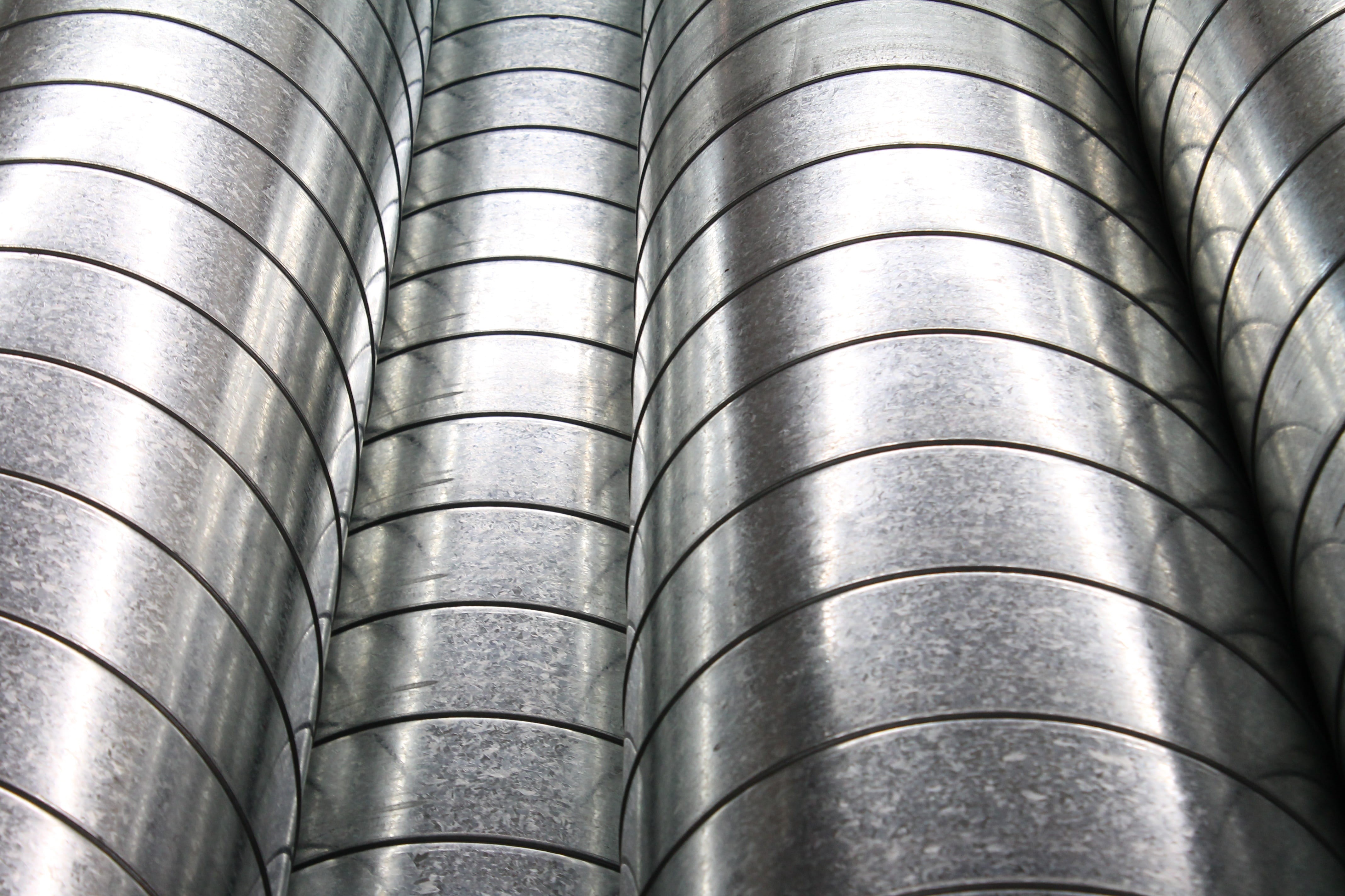 engineering, abstract, textured, heat, pipes, indoors, tubing, metal, in a row, pipe, plumbing, construction, full frame, man made, leather, surface, air, HD Wallpaper