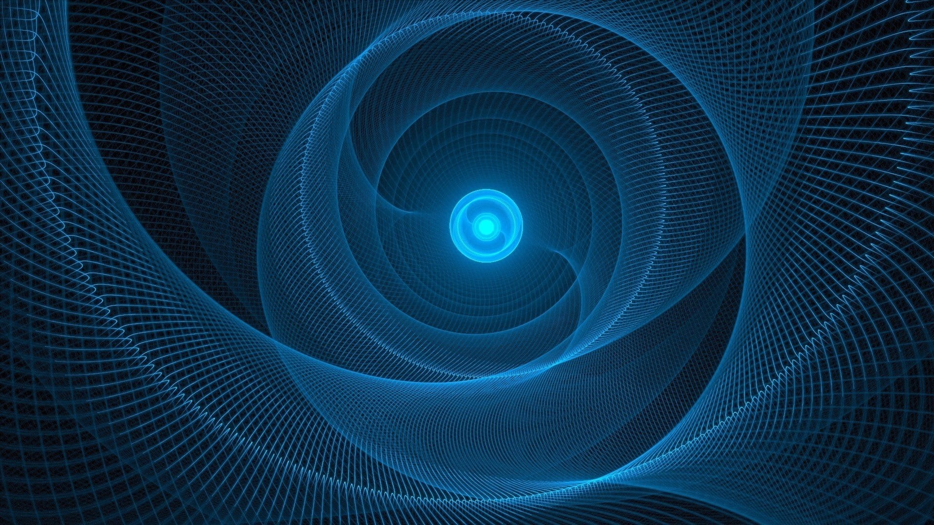 wireless technology, concentric, motion, computer network, line, pattern, abstract, circle, internet, blue, spiral, fractal art, illuminated, shape, technology, HD Wallpaper