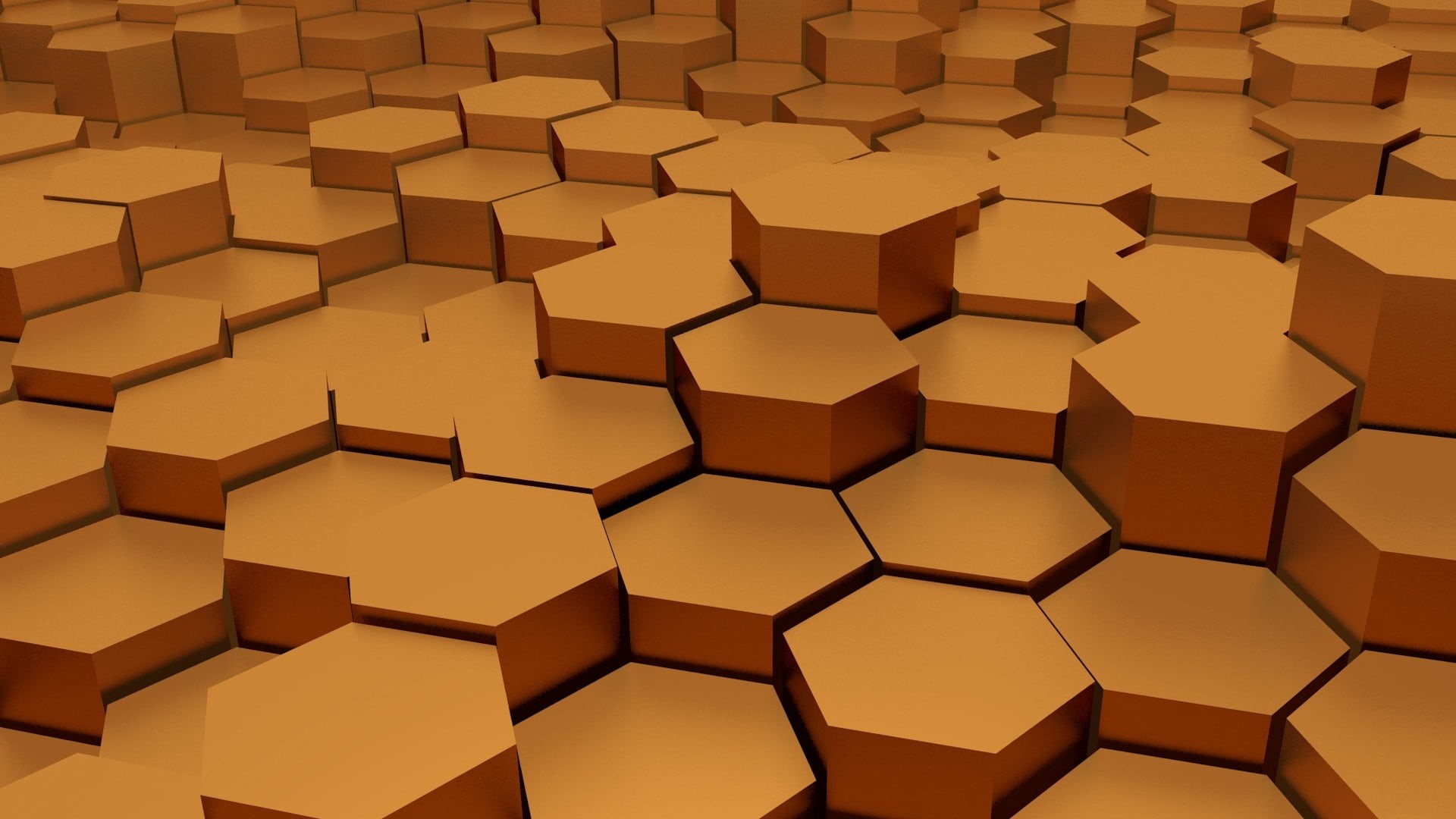large group of objects, digitally Generated Image, close-up, concepts, color Image, yellow, colored background, architecture, pattern, brown, design, octagon, HD Wallpaper