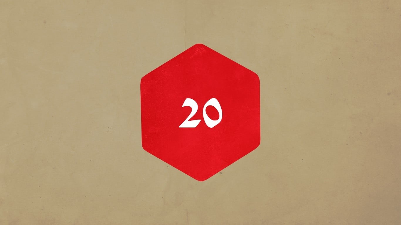 no people, creativity, wall - building feature, red, d20, still life, geometric shape, 720P, backgrounds, numbers, number, shape, directly above, dice, HD Wallpaper