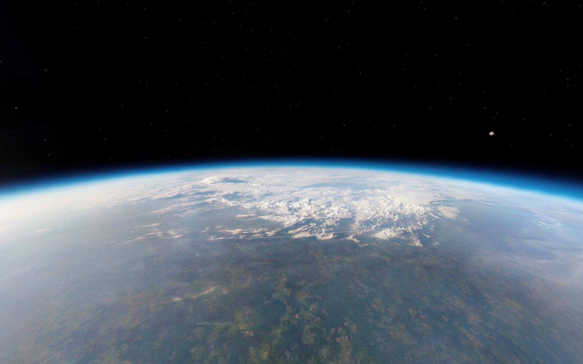 space, no people, physical geography, nature, copy space, Earth, sea, sky, space exploration, horizon, astronomy, orbital view, 1080P, atmosphere, planet earth, HD Wallpaper