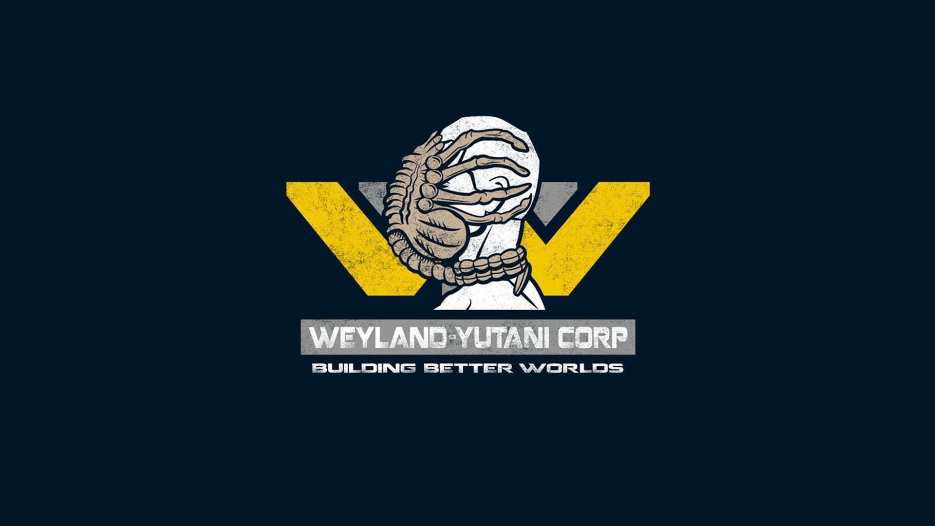 Weyland Corporation, no people, art and craft, Weyland-Yutani Corporation, representation, male likeness, fun, sign, black background, copy space, human representation, HD Wallpaper