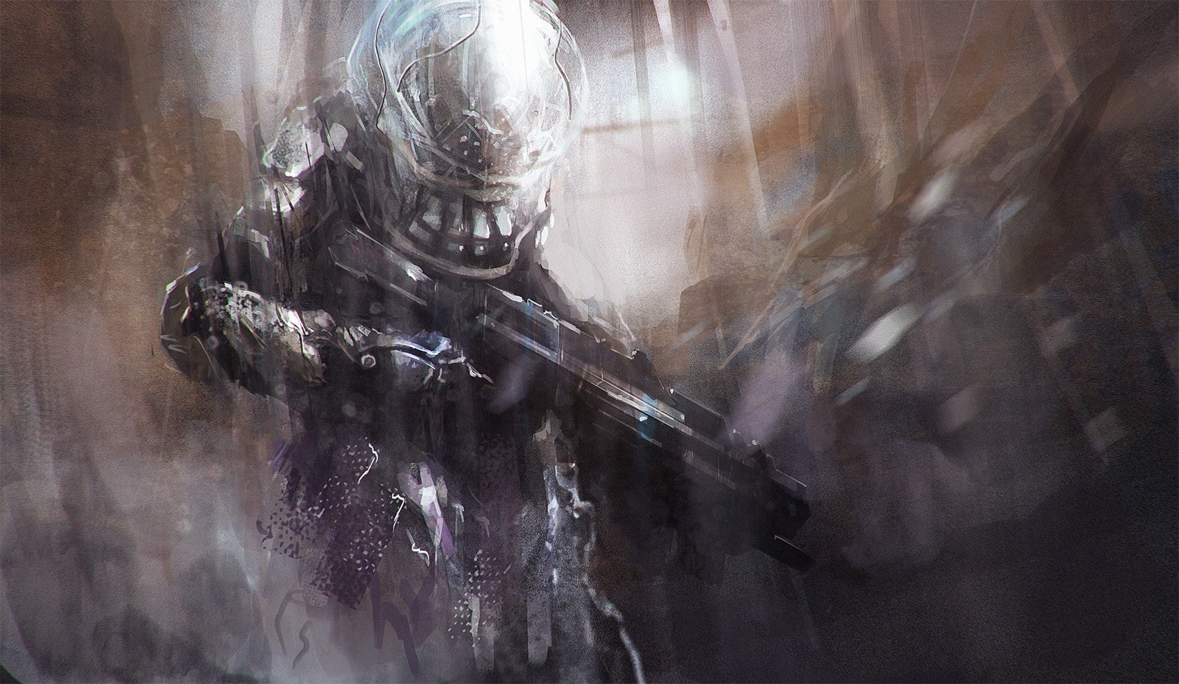 weapon, no people, sculpture, day, art and craft, spacesuit, creativity, hunter, concept art, artwork, soldier, representation, fantasy art, indoors, smoke - physical structure, HD Wallpaper
