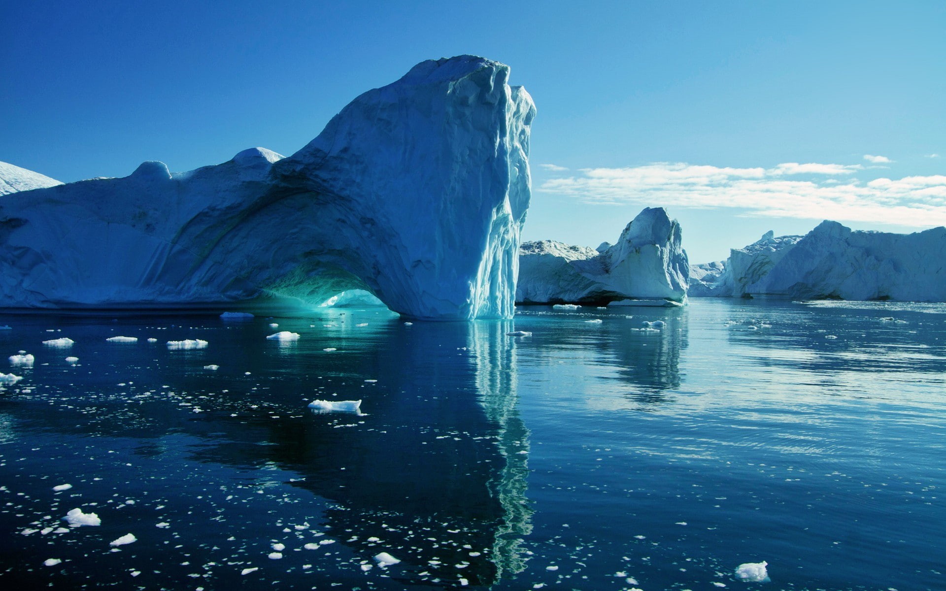 1080P, Arctic, iceberg, sea, ice, HD Wallpaper
