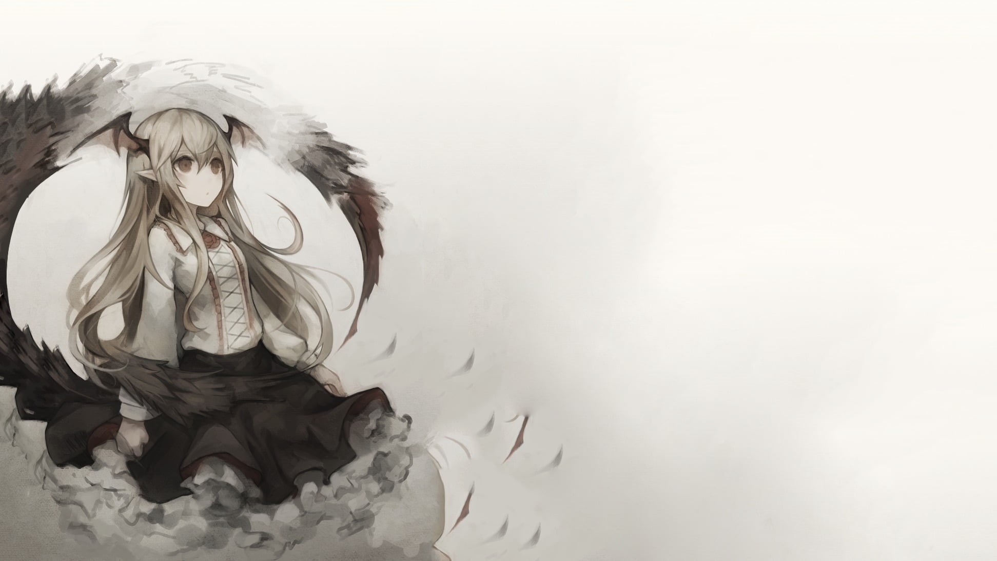 no people, looking into the distance, sculpture, craft, Shadowverse, vania, studio shot, dress, white background, human representation, white color, vampires, HD Wallpaper