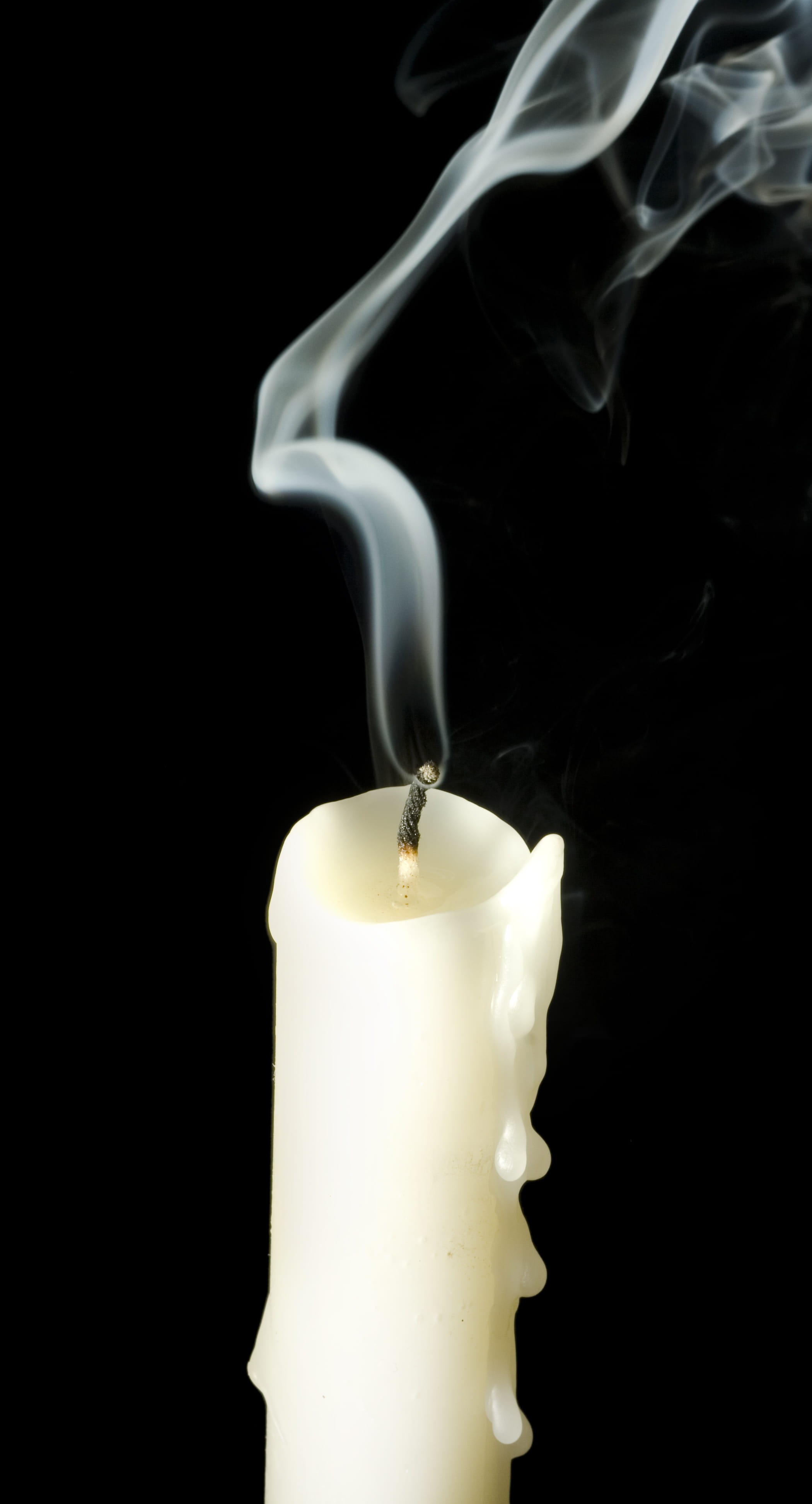 copy space, fire, fire - natural phenomenon, indoors, heat - temperature, studio shot, no people, smoke - physical structure, extinguishing, black background, Phone HD Wallpaper