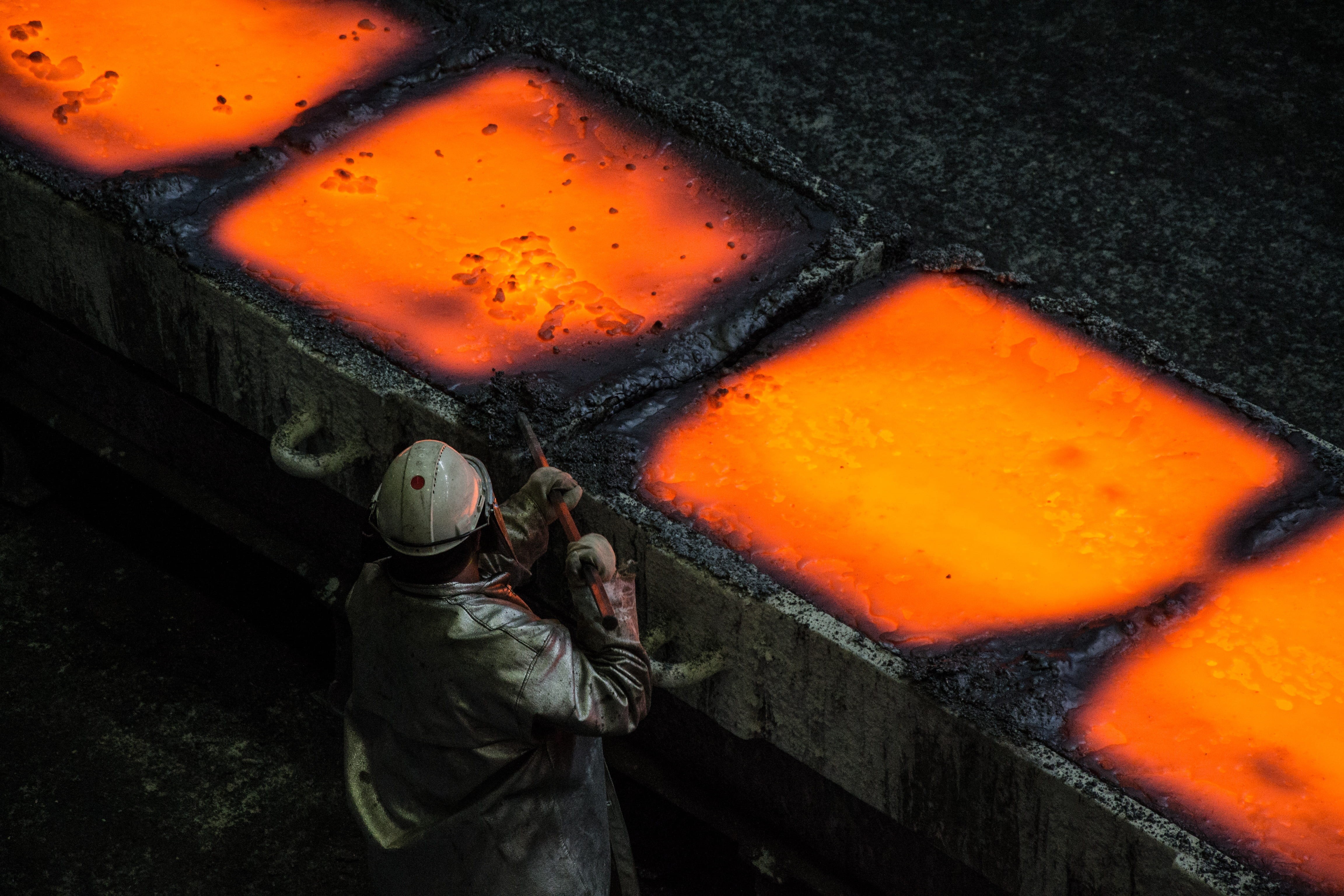 occupation, indoors, coal, burning, creativity, radiance, heat - temperature, art and craft, close-up, metallurgy, craft, representation, sculpture, clothing, HD Wallpaper