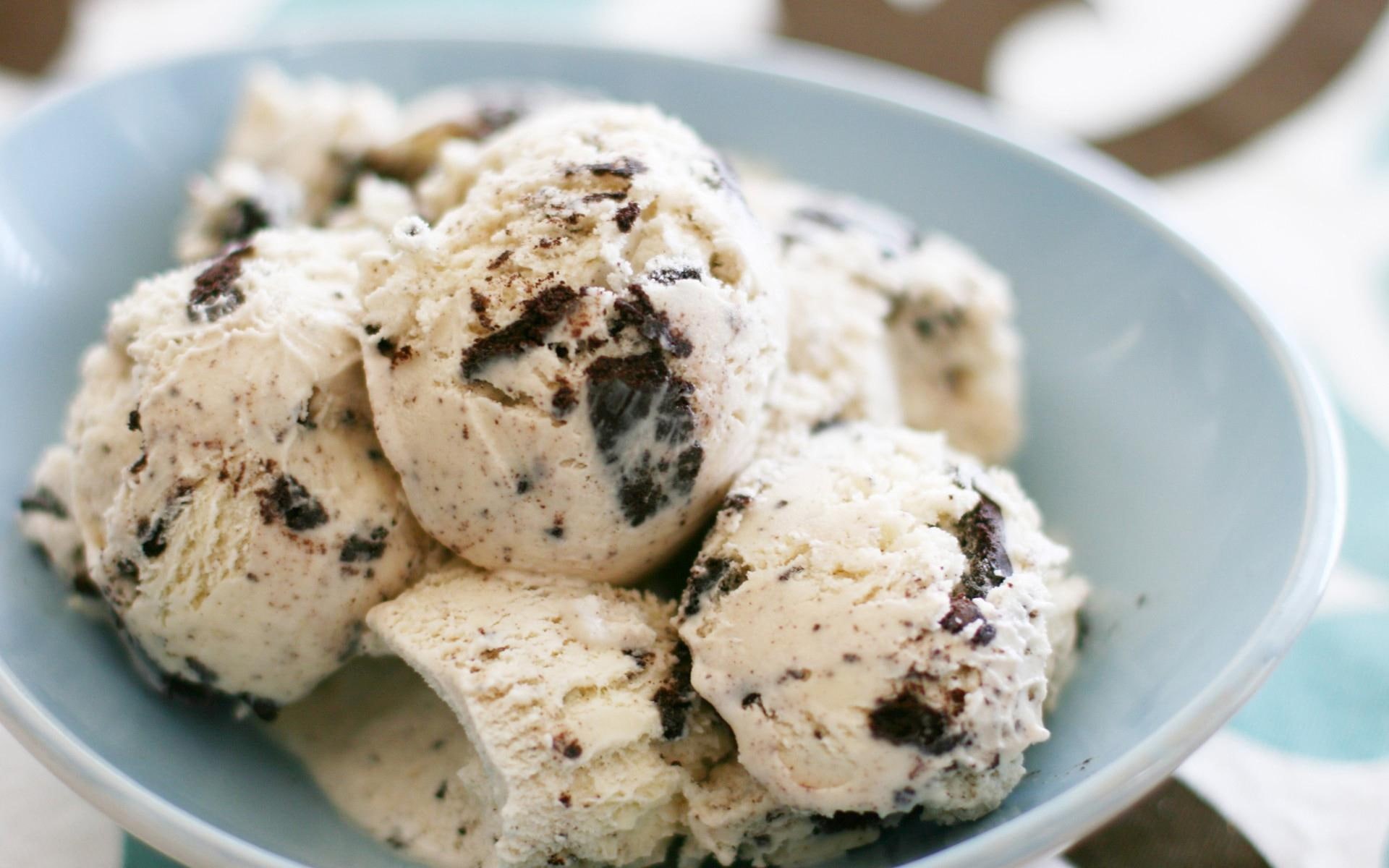 stracciatella, cream, ice cream, 1080P, photography, 1920x1200, cookies, ice, HD Wallpaper