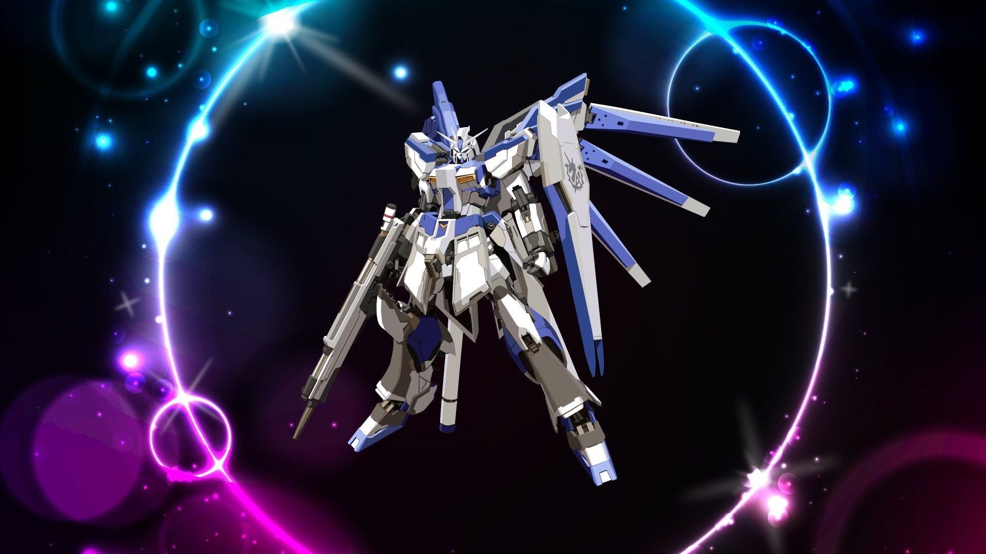 cyborg, no people, 1080P, digital composite, lens flare, illuminated, gundam rx93 hi nu mobile suit gundam chars counterattack, silver colored, nature, HD Wallpaper