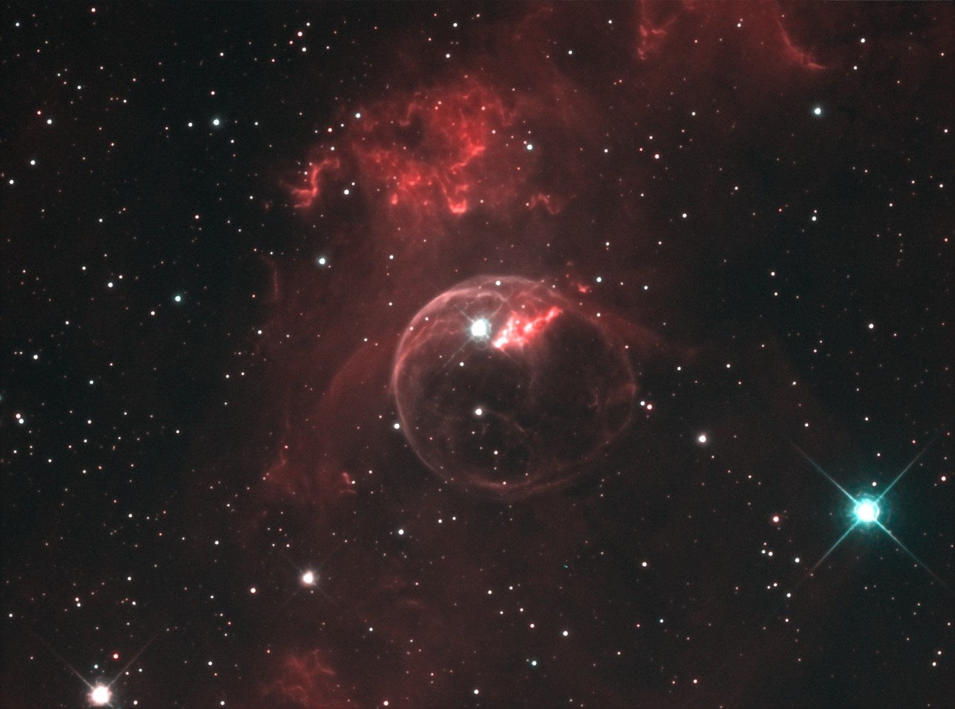 space exploration, space, beauty in nature, graphic, majestic, luminosity, all, constellation kassiopeia, bubble nebula, glowing, no people, moon, nasa, HD Wallpaper