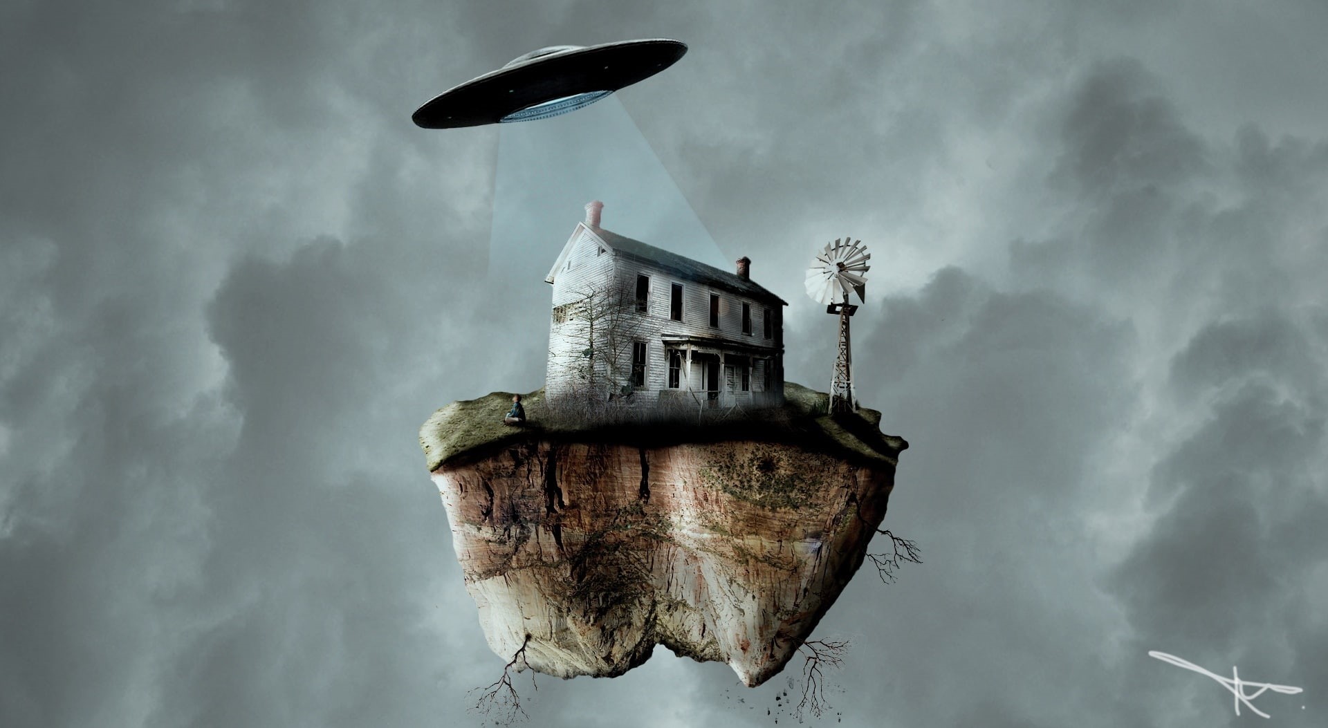 animal themes, animal, day, built structure, sky, ominous, building exterior, house, child, no people, overcast, cloud - sky, alien, island, abandoned, HD Wallpaper