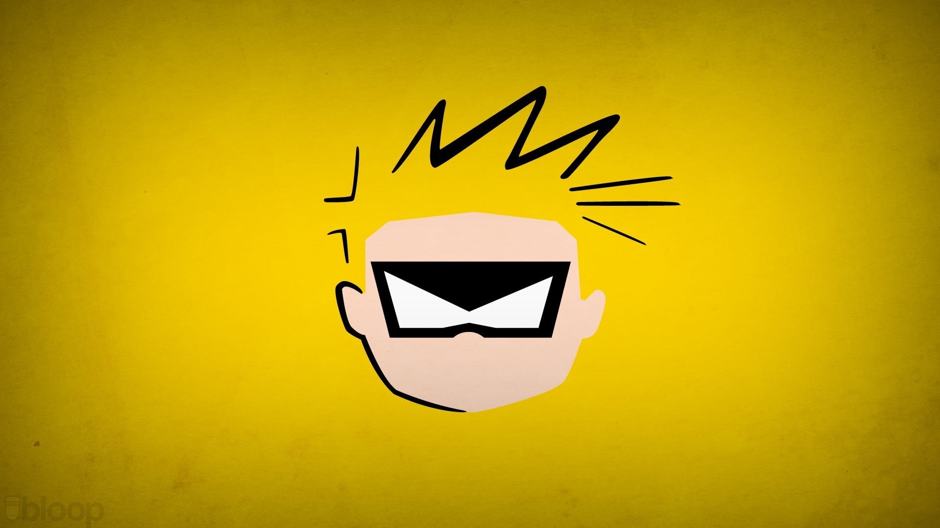 1080P, arrow symbol, Blo0p, minimalism, boy, message, colored background, hero, communication, symbol, illustration, anime, indoors, yellow, studio shot, HD Wallpaper