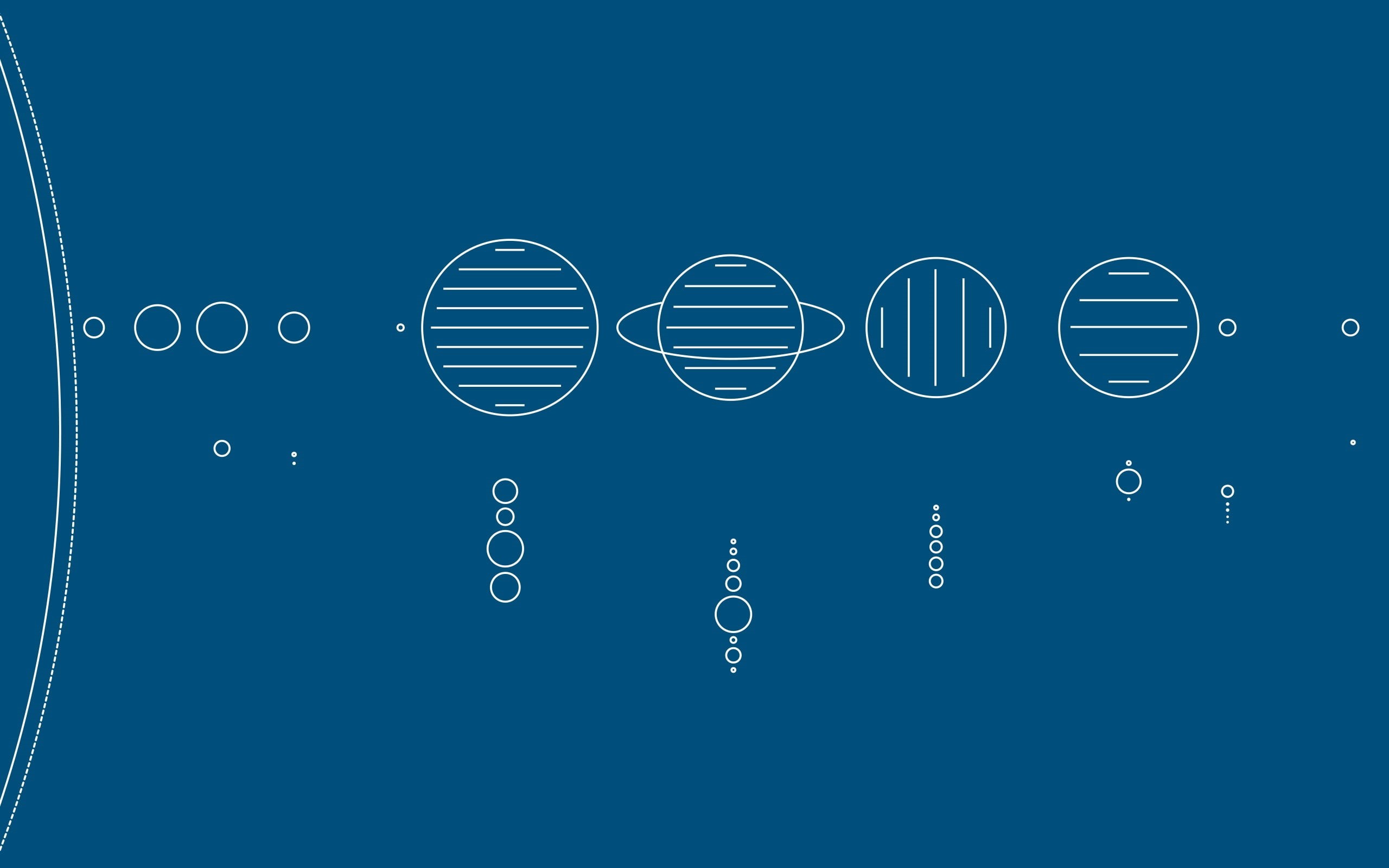 Minimalist, Sci Fi, 2K, Planet, Solar System, HD Wallpaper