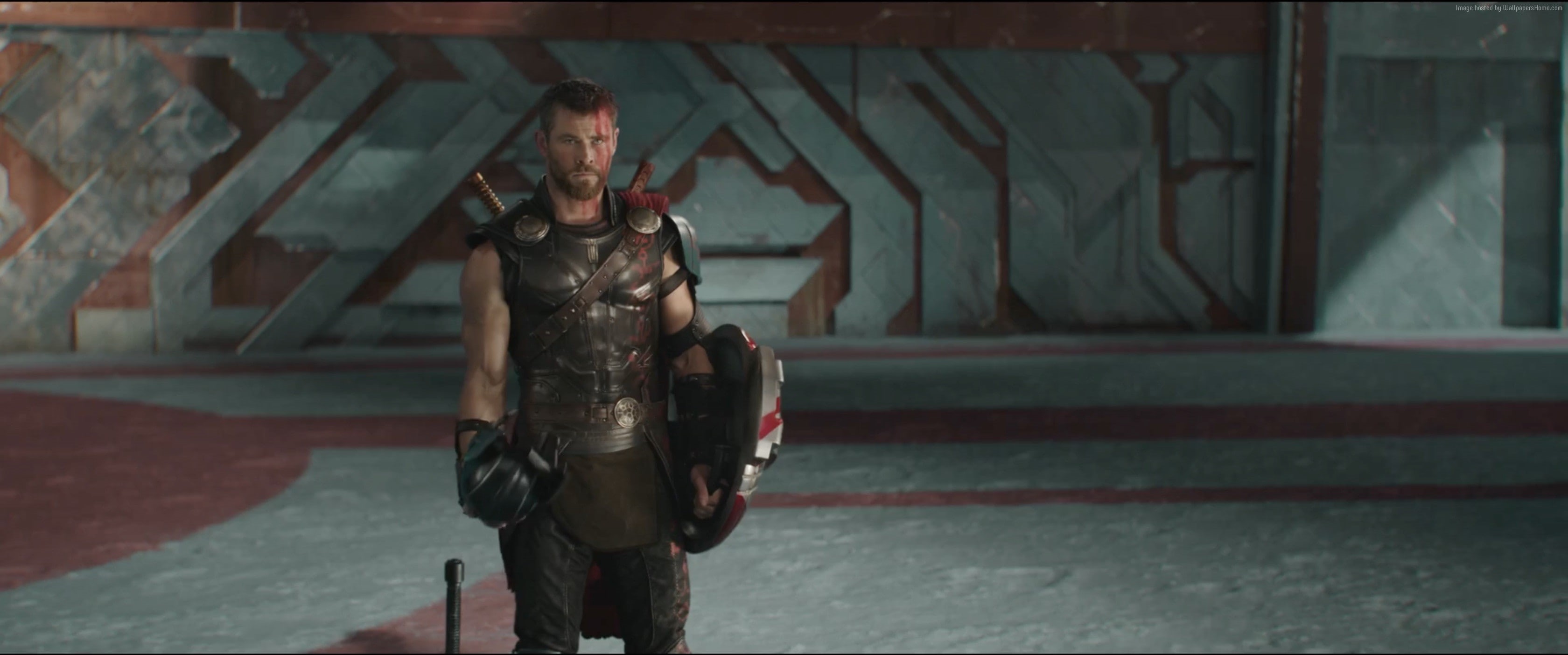 wall - building feature, art and craft, one person, representation, young adult, architecture, standing, creativity, holding, Thor, Thor: Ragnarok, young men, HD Wallpaper