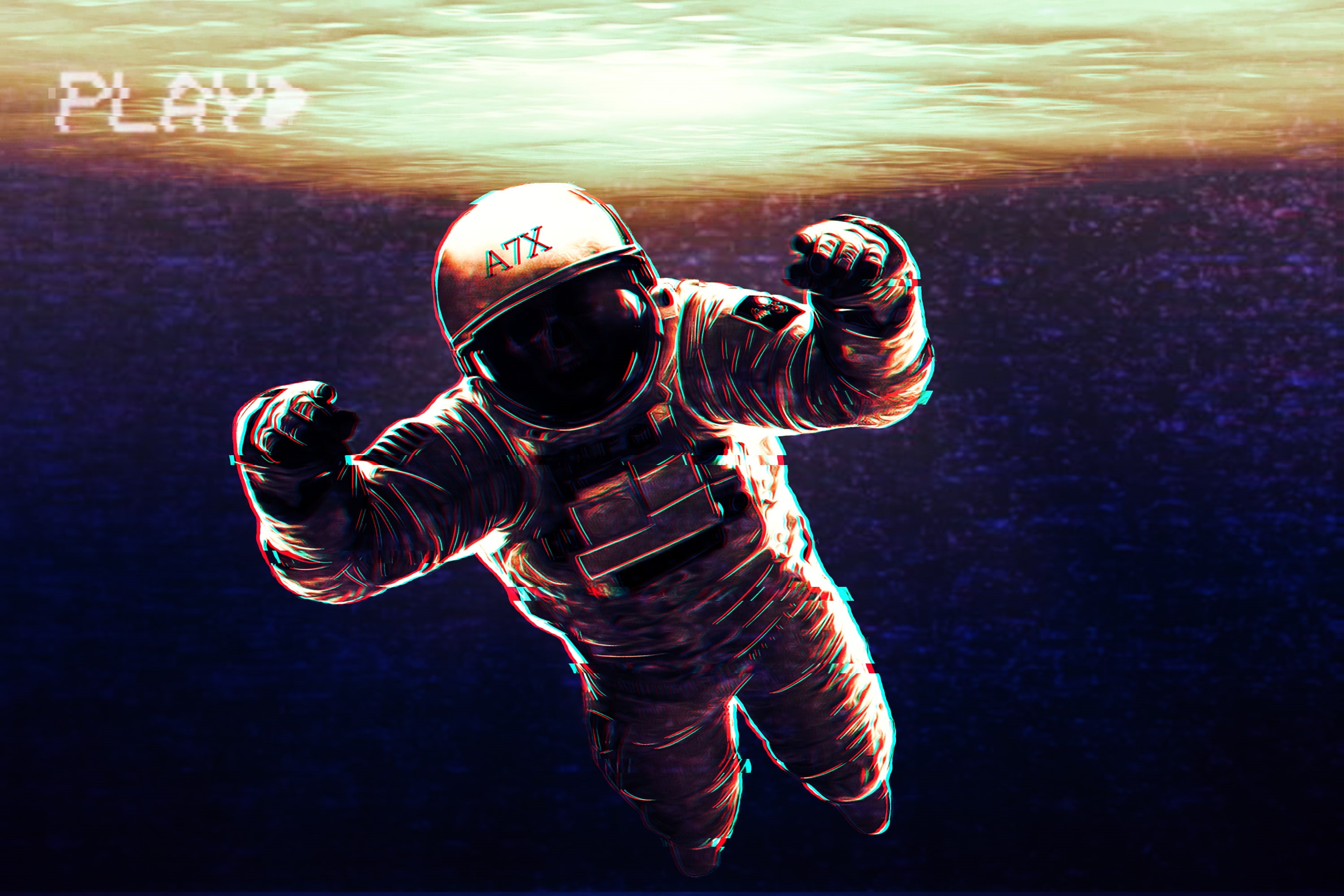 play, technology, water, nature, sea, outdoors, uniform, underwater diving, helmet, full length, men, one person, clothing, sport, spaceman, real people, HD Wallpaper