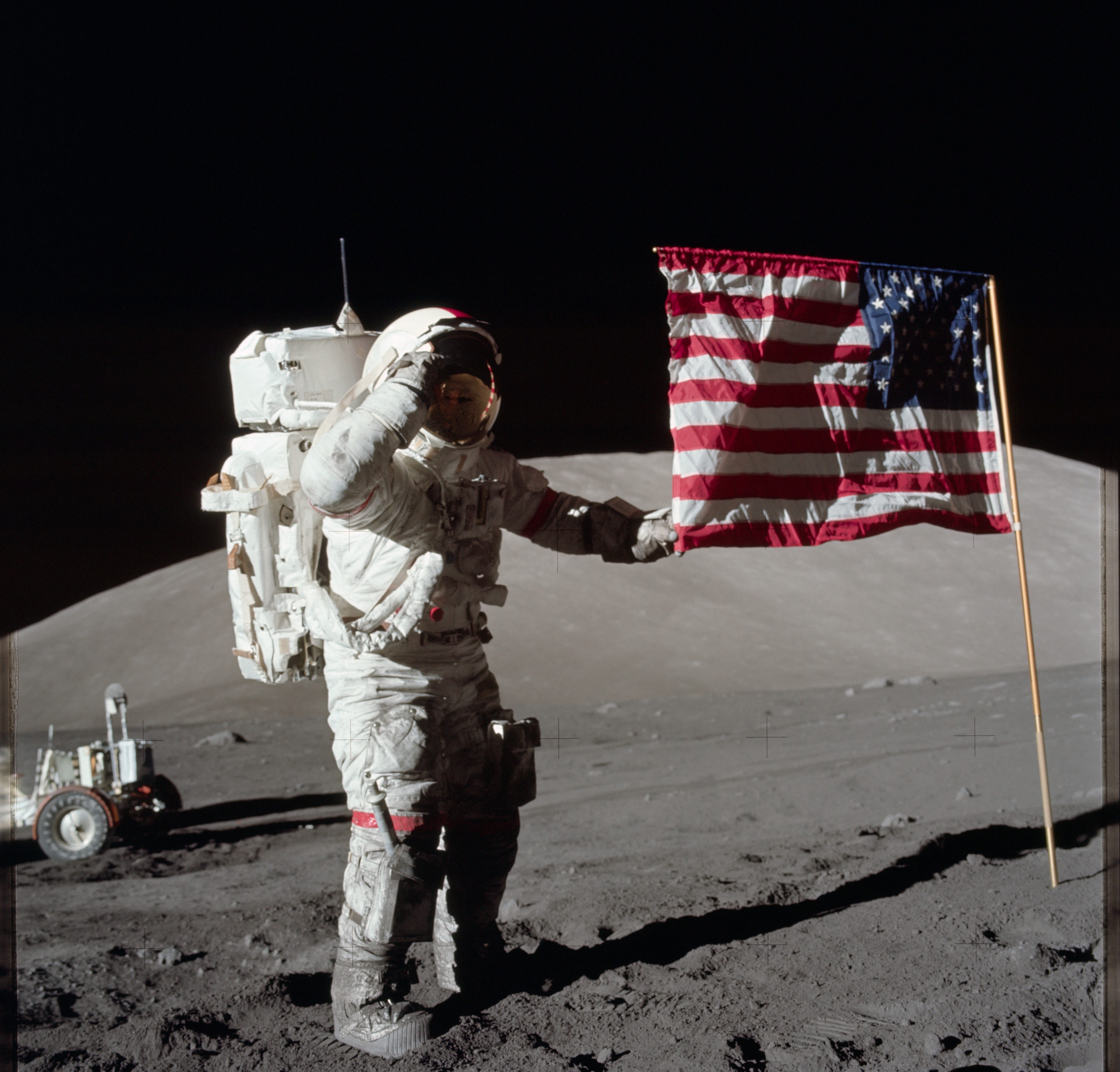 people, security, protection, space, s, Flag, outdoors, standing, spaceman, full length, nature, holding, night, apollo 17, one person, u, flight, unrecognizable person, HD Wallpaper