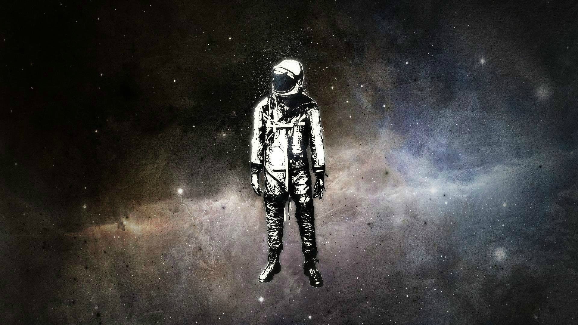 space, person, crash, yuri, alex, astronaut, yuri gagarin, gagarin, digital, cherry, digital art, helmet, art, 1080P, alex cherry, HD Wallpaper