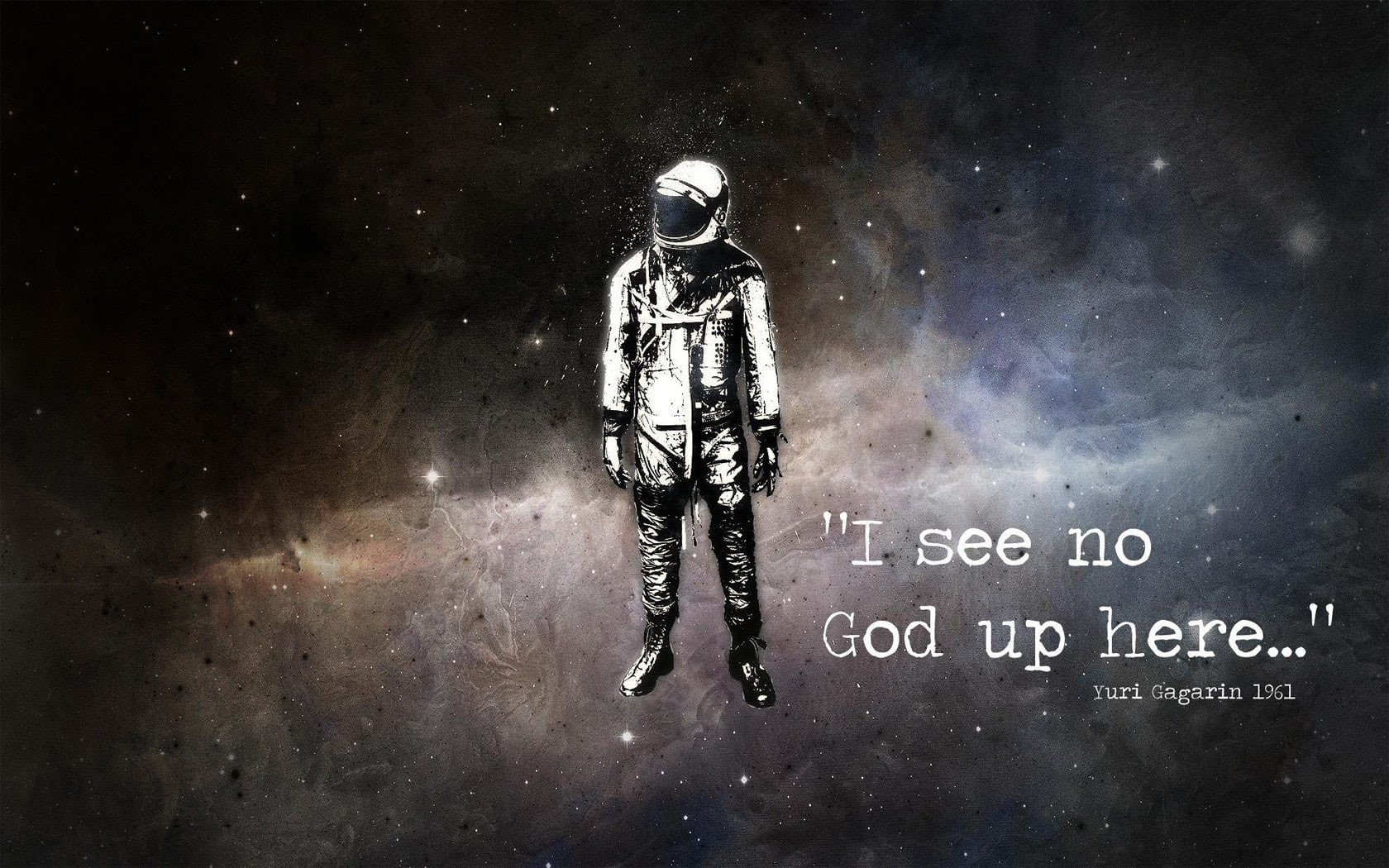 720P, yuri gagarin space astronaut quote stars alex cherry atheism, HD Wallpaper