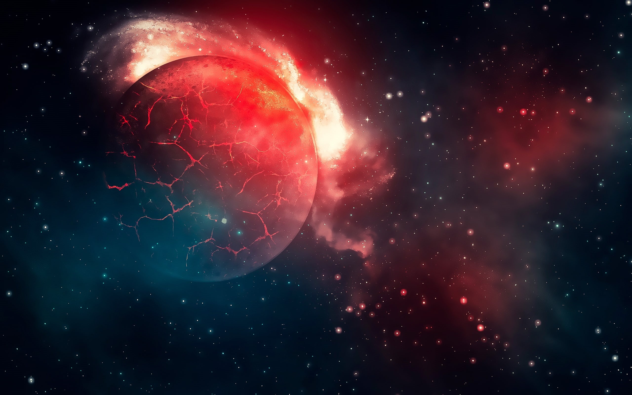 disaster, background, 2K, space, planet, world, fire, HD Wallpaper