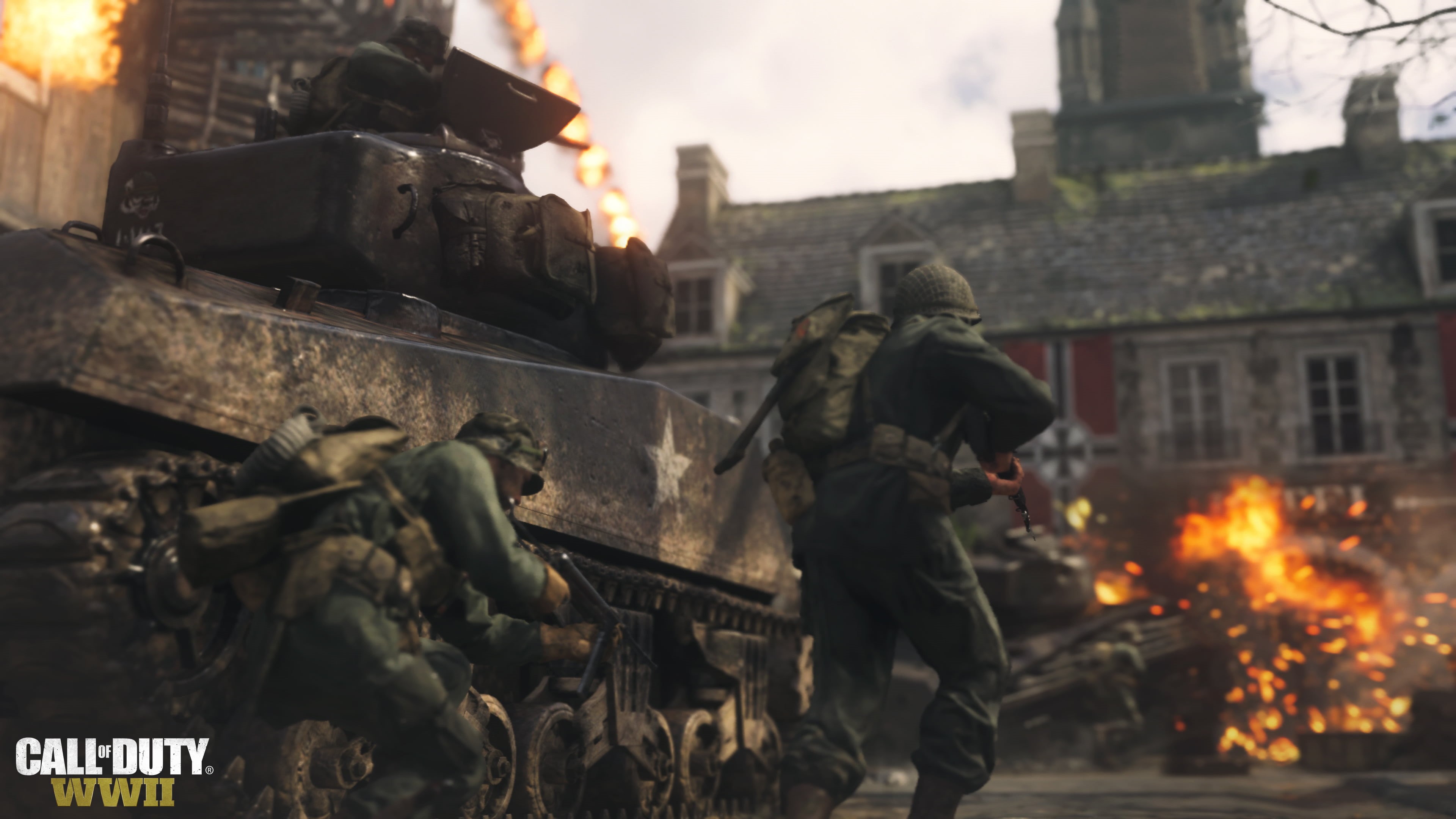 art and craft, nature, 4k, outdoors, burning, built structure, creativity, call of duty wwii, 4K, building exterior, male likeness, government, hd, military, HD Wallpaper