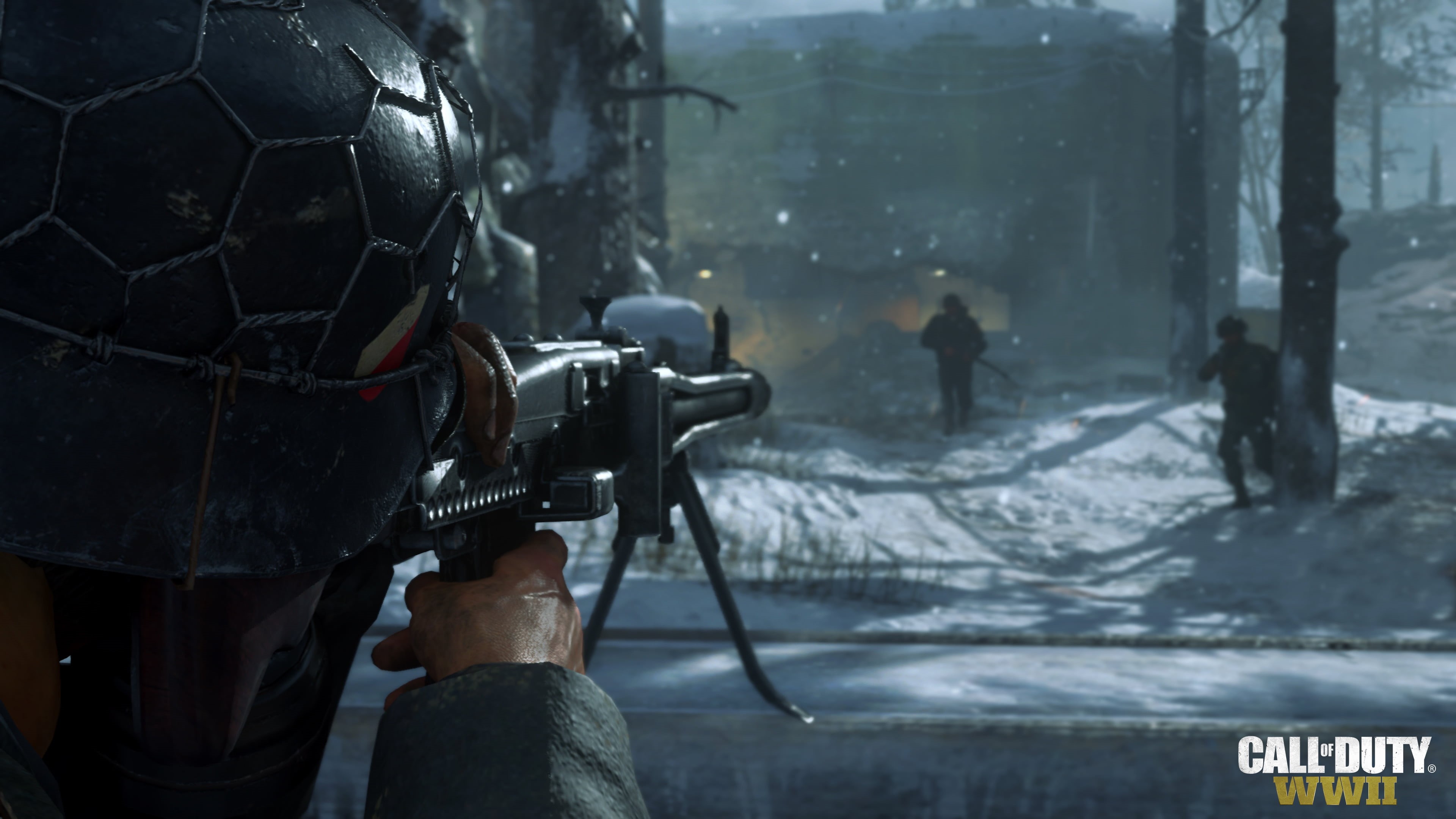 occupation, men, call of duty, technology, focus on foreground, water, hd, incidental people, people, standing, games, call of duty ww2, communication, HD Wallpaper
