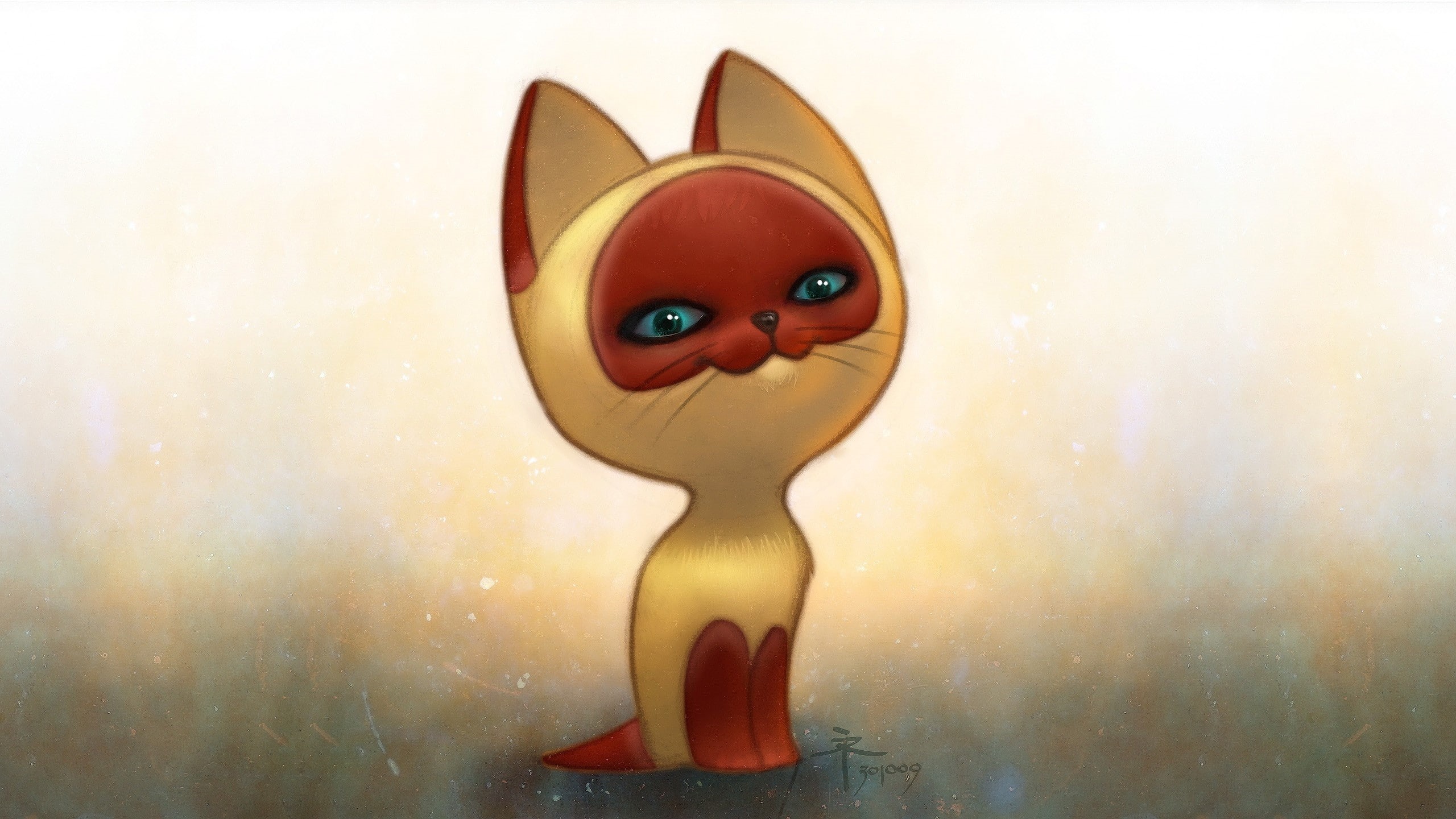 x, animals, kitten, Cartoons, art, 2K, russians, cats, hd, gav, HD Wallpaper