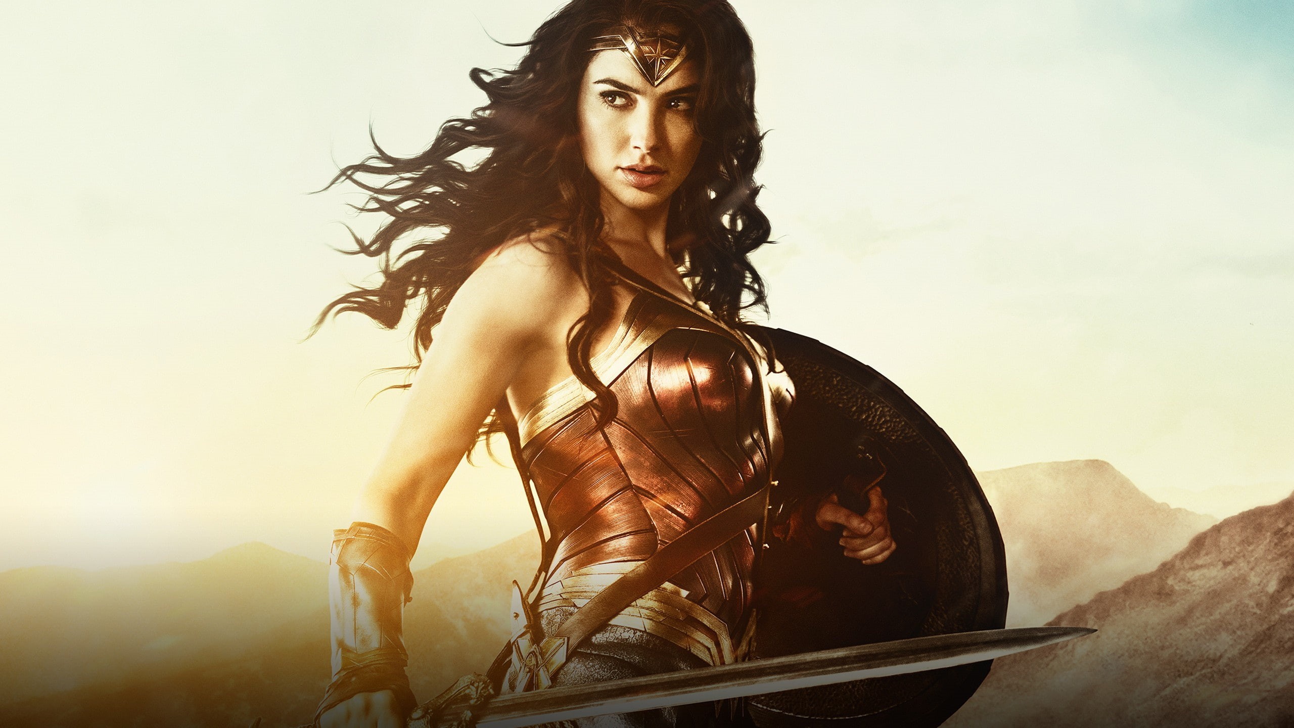 film, DC Comics, armor, Wonder Woman, gauntlet, Batman v Superman Dawn of Justice, brunette, Themyscira, Gal Gadot, League of Justice, 2K, movie, Lasso of Truth, HD Wallpaper