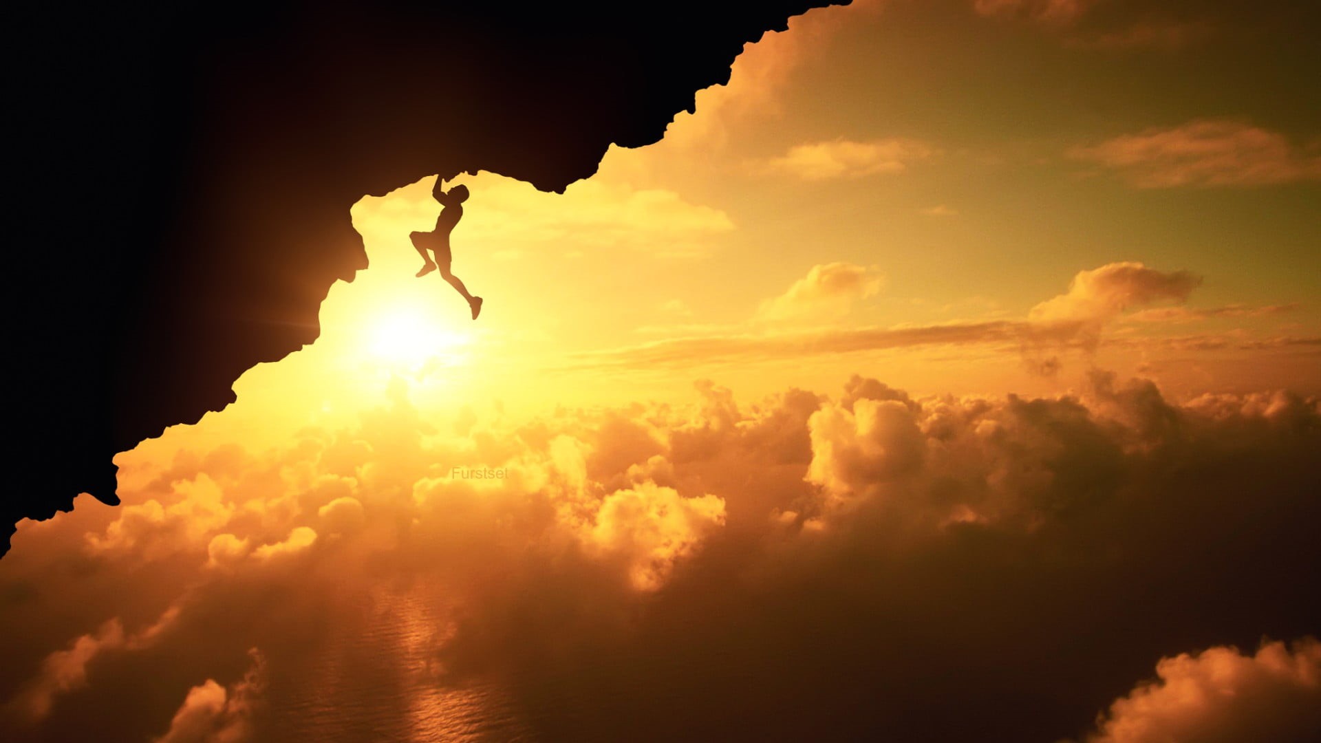 one person, full length, sunlight, sky, adventure, leisure activity, silhouette, untitled, water, Sun, scenics - nature, outdoors, cloud - sky, mid-air, HD Wallpaper