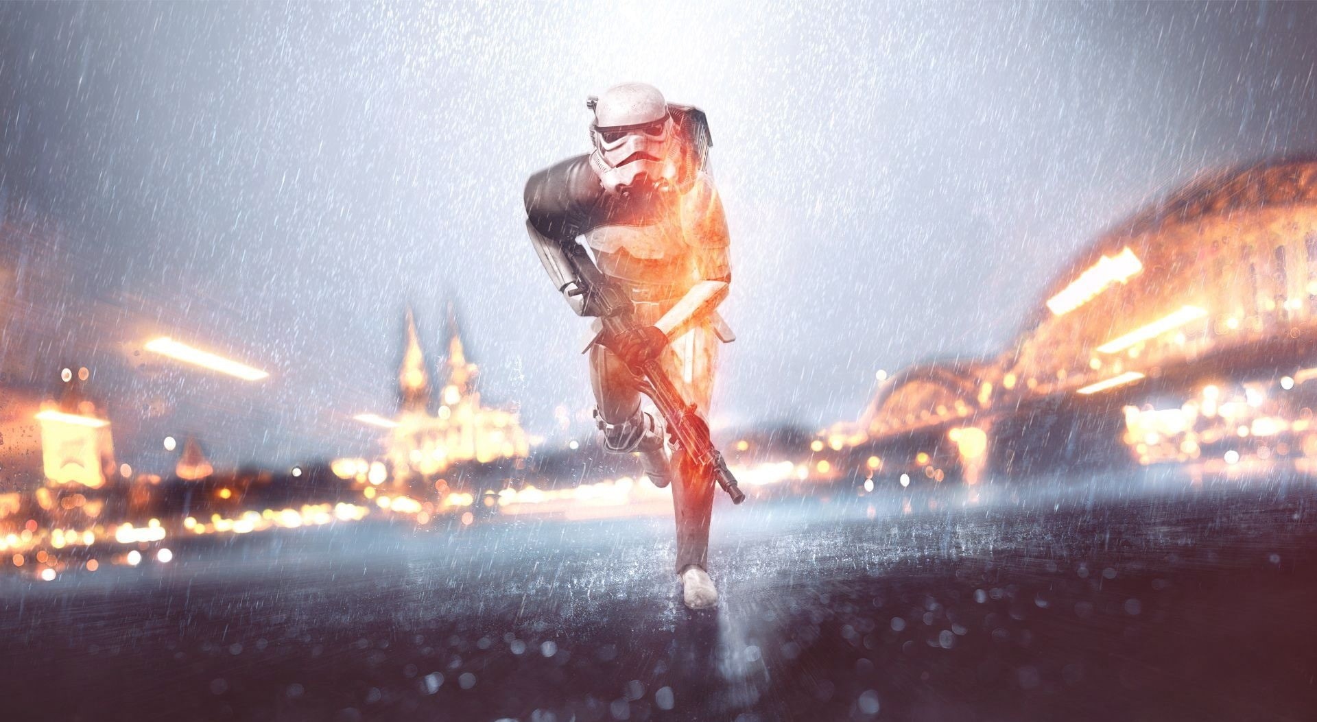 battlefront 2, soldier, star, architecture, Games, balster, bf4, motion, water, street, bf, one person, weapons, illuminated, outdoors, lifestyles, happiness, HD Wallpaper