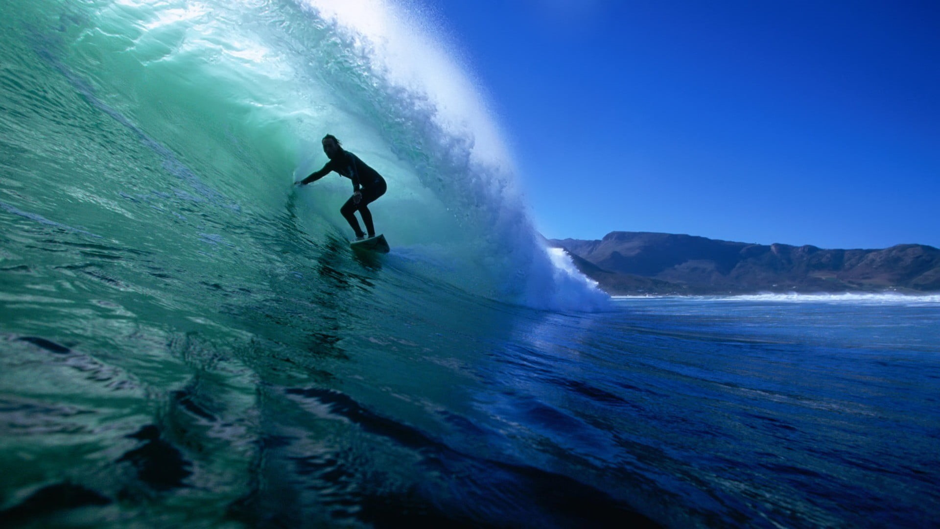 mountain, extreme sports, aquatic sport, surfers, adventure, holiday, surfing, one person, 1080P, vacations, beauty in nature, day, underwater, power in nature, HD Wallpaper
