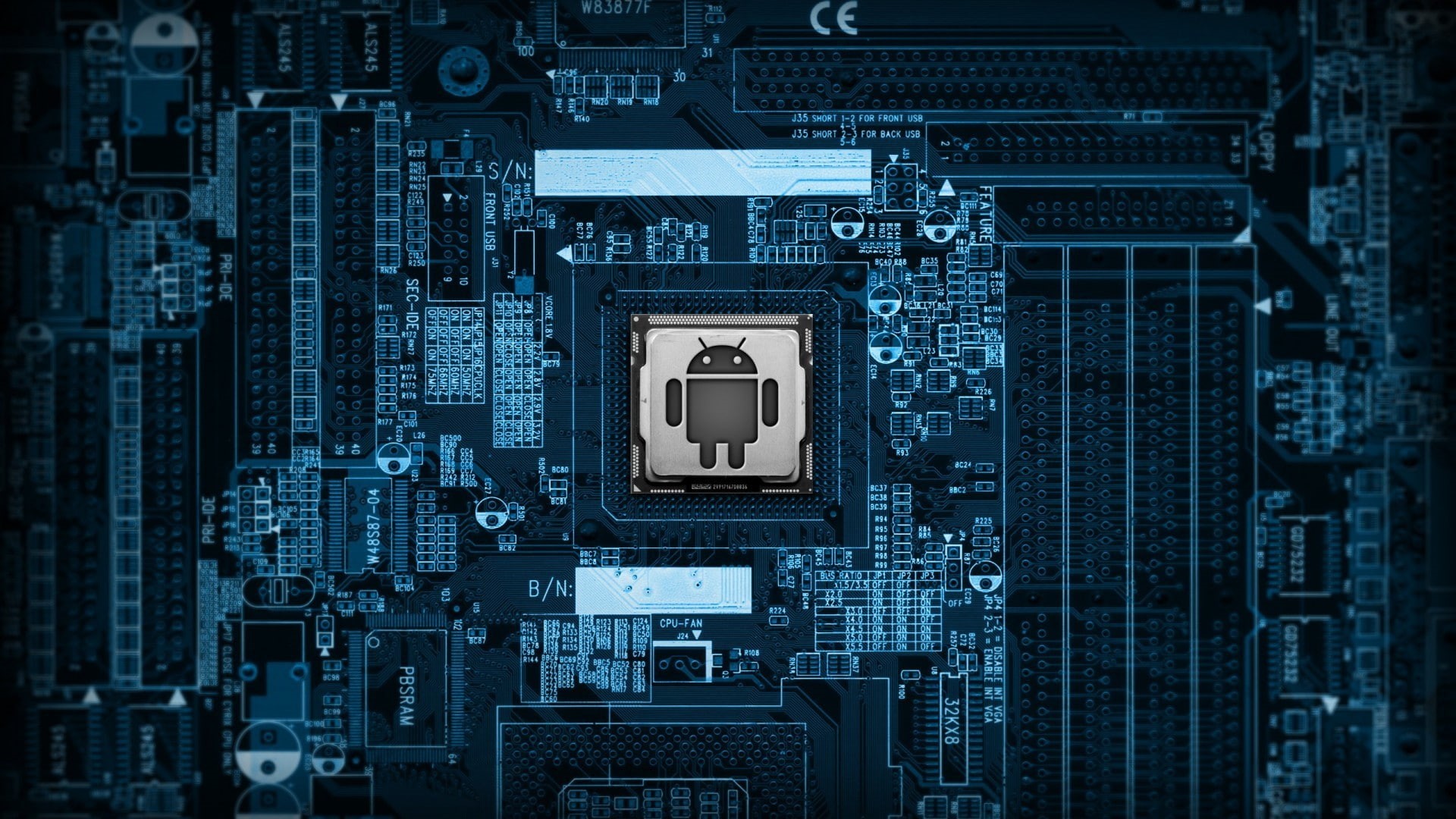 geek, motherboards, 1080P, Android Marshmallow, HD Wallpaper