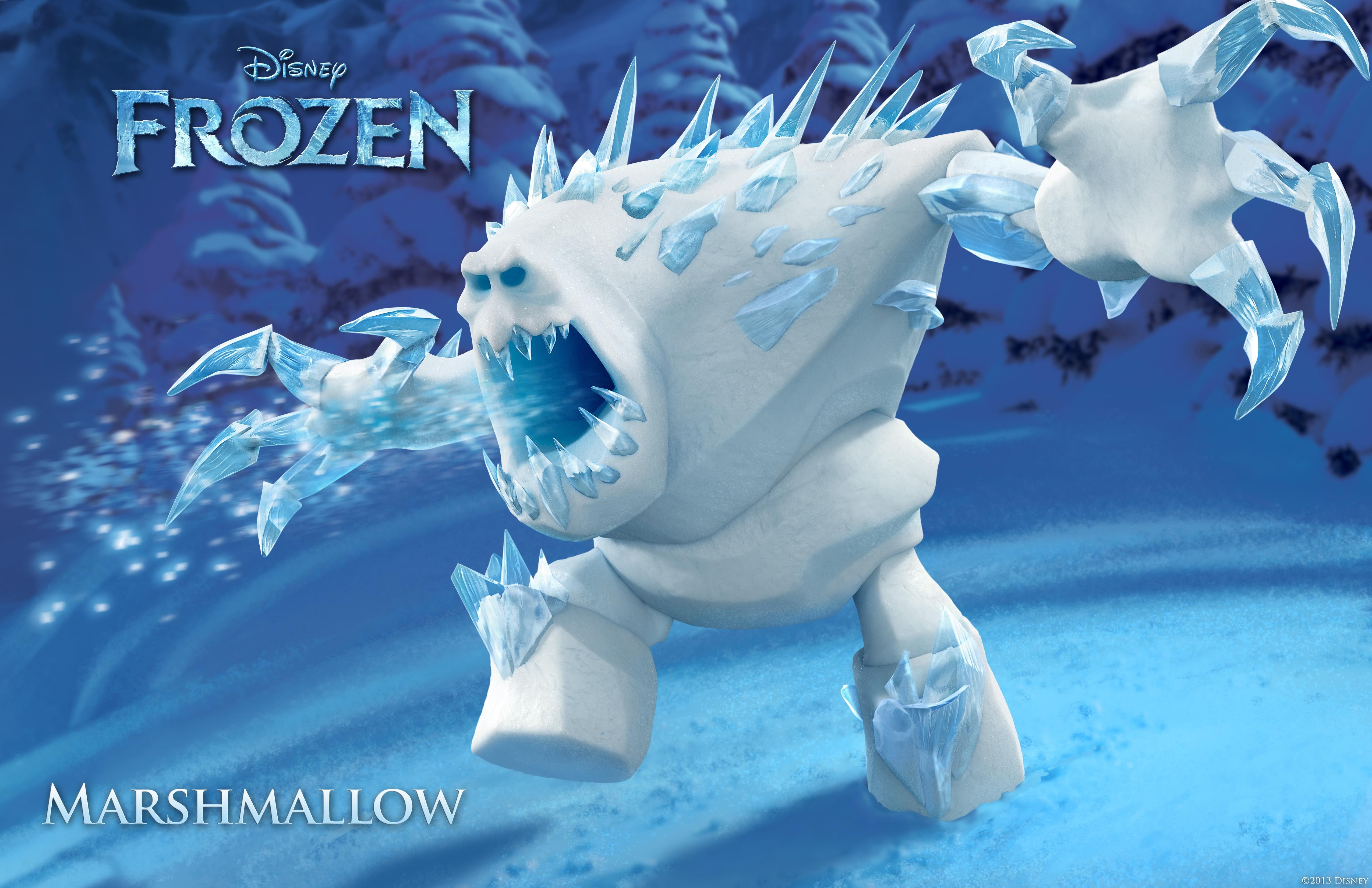 4K, frozen, marshmallow, disney, movie, HD Wallpaper