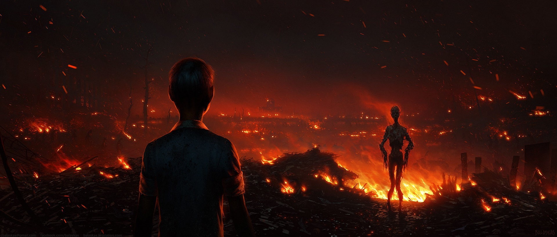 Christopher Balaskas, fire, 1080P, HD Wallpaper
