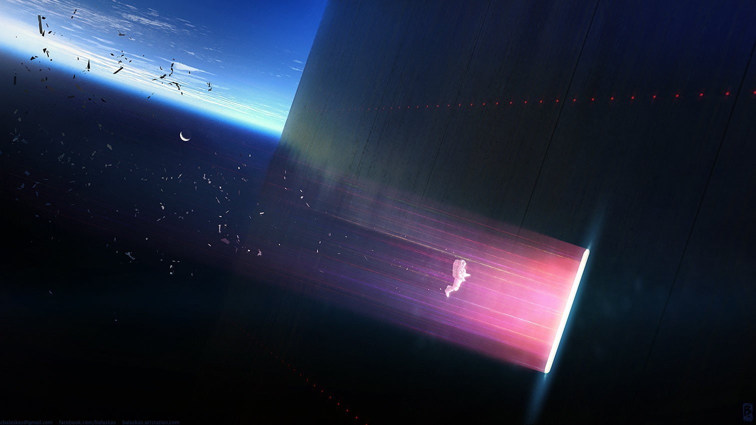 science fiction, 720P, astronauts, artwork, Christopher Balaskas, HD Wallpaper