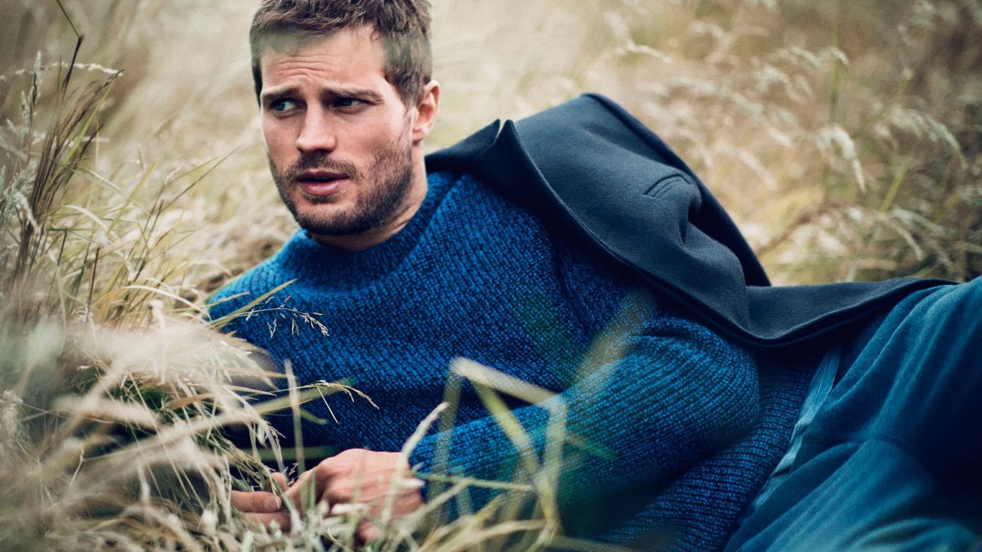 1080P, men, guys, men outdoors, Jamie Dornan, actor, HD Wallpaper