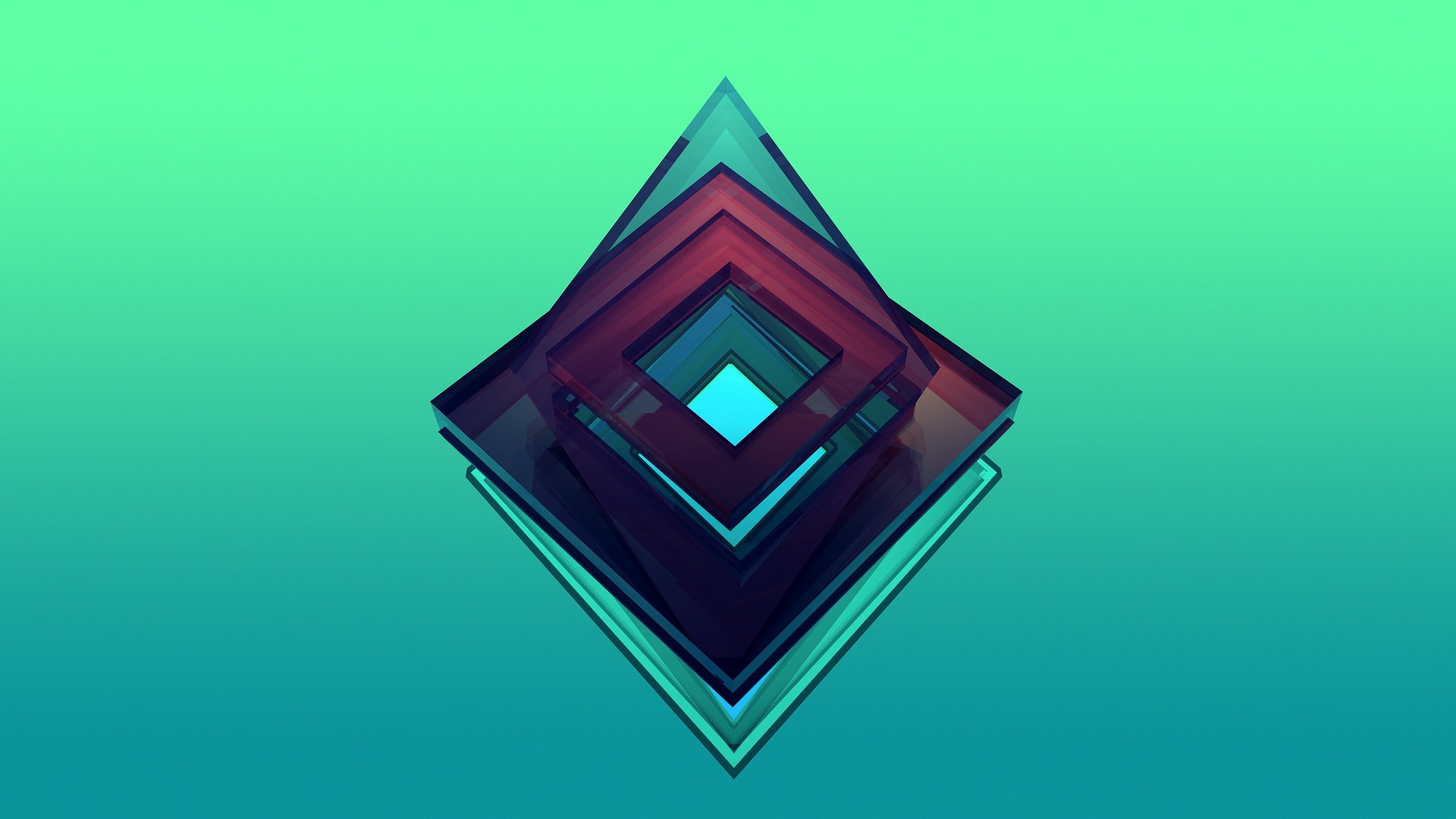 2K, Facets, digital art, Justin Maller, HD Wallpaper