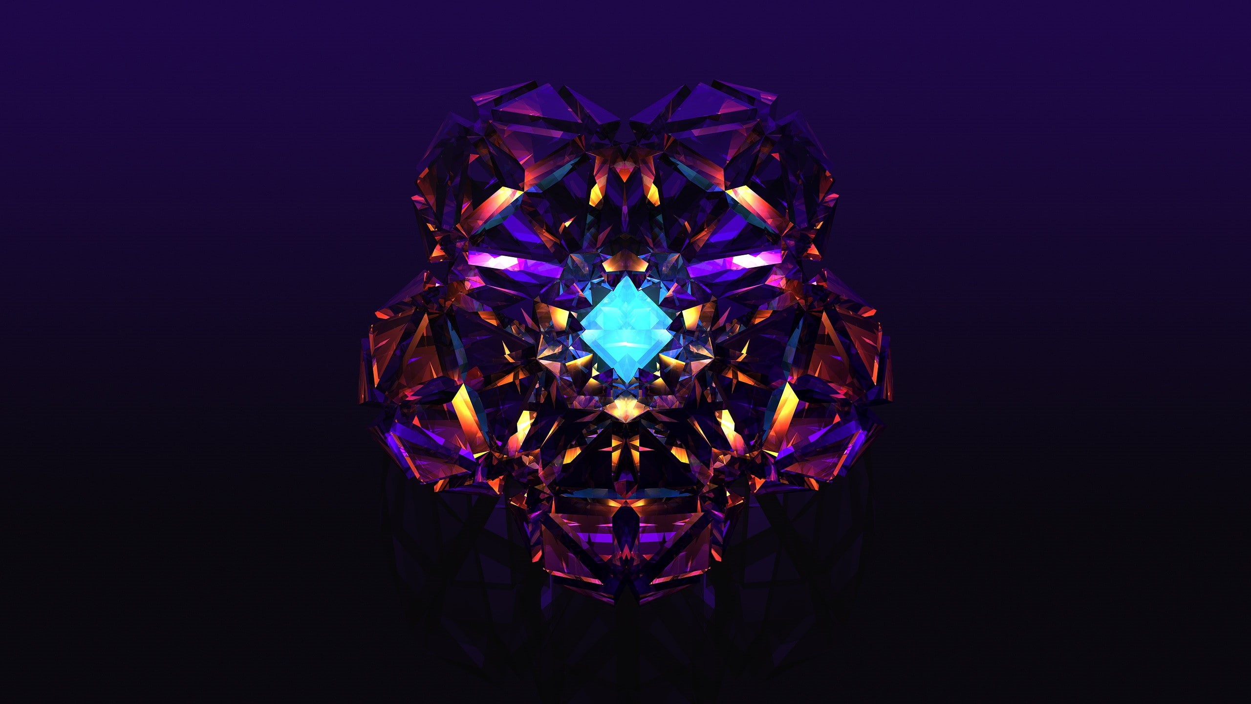 Justin Maller, 2K, abstract, Facets, digital art, HD Wallpaper