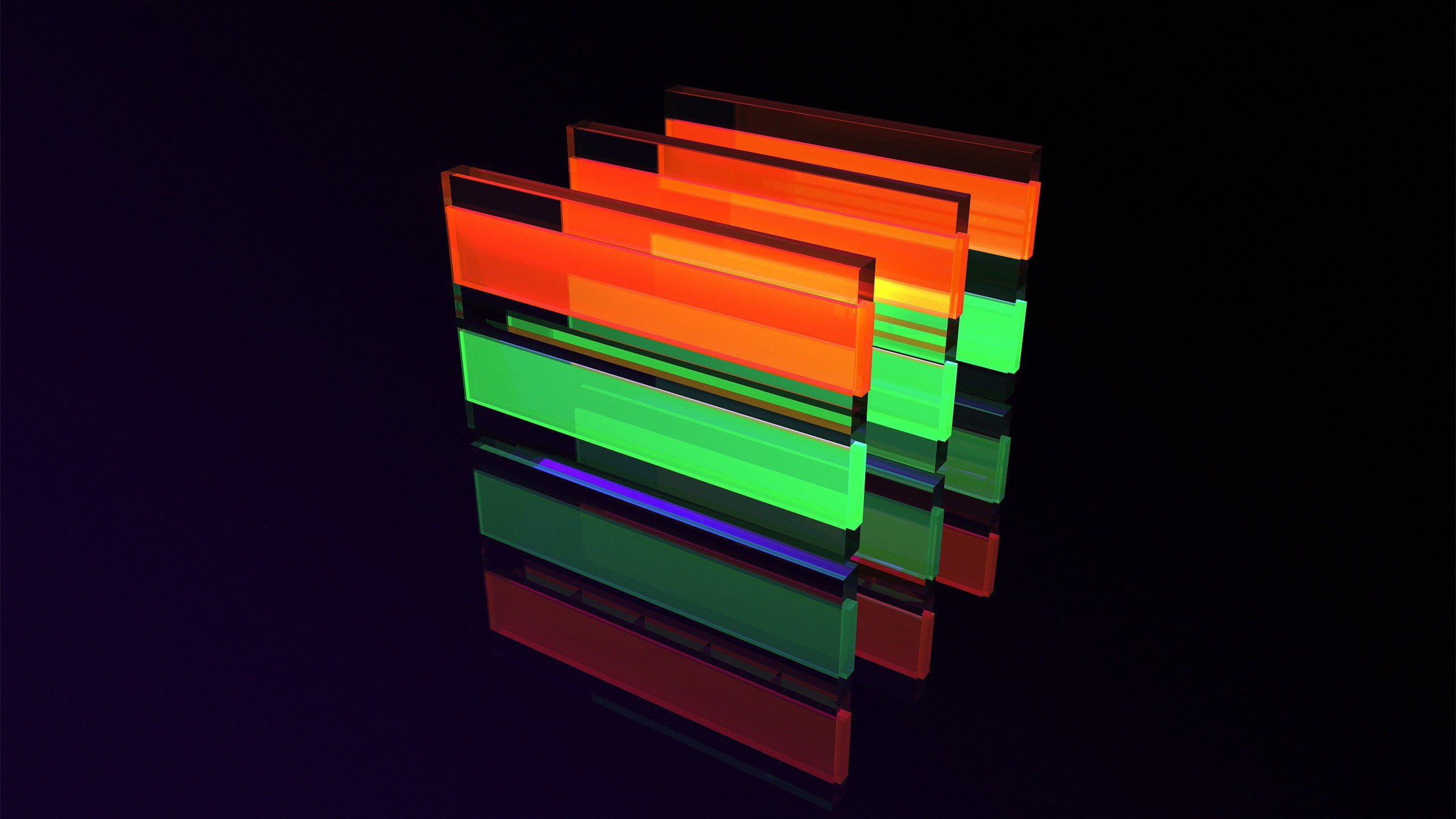 abstract, 2K, Facets, HD Wallpaper